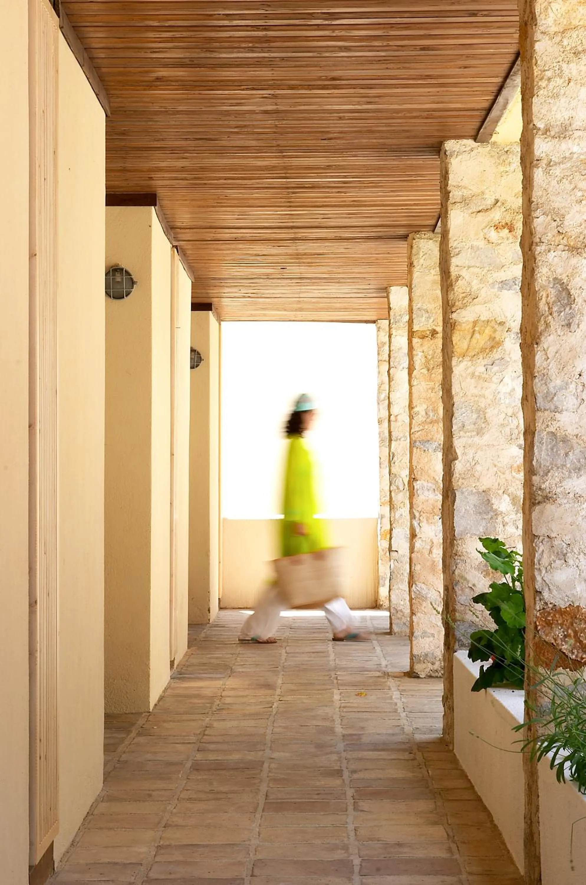 People in Atrium Hotel