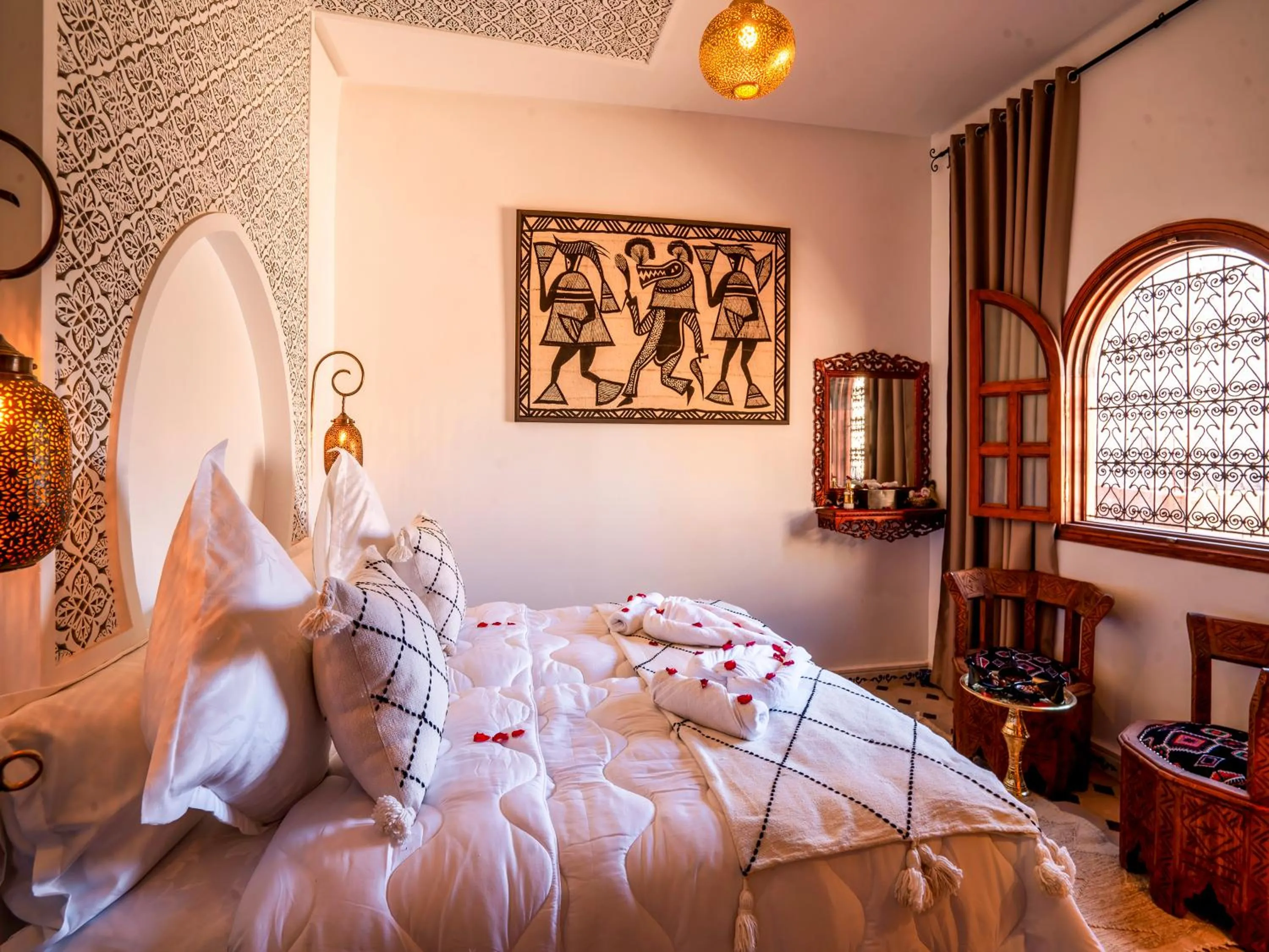 Bed in Riad Le Nid De Fatima