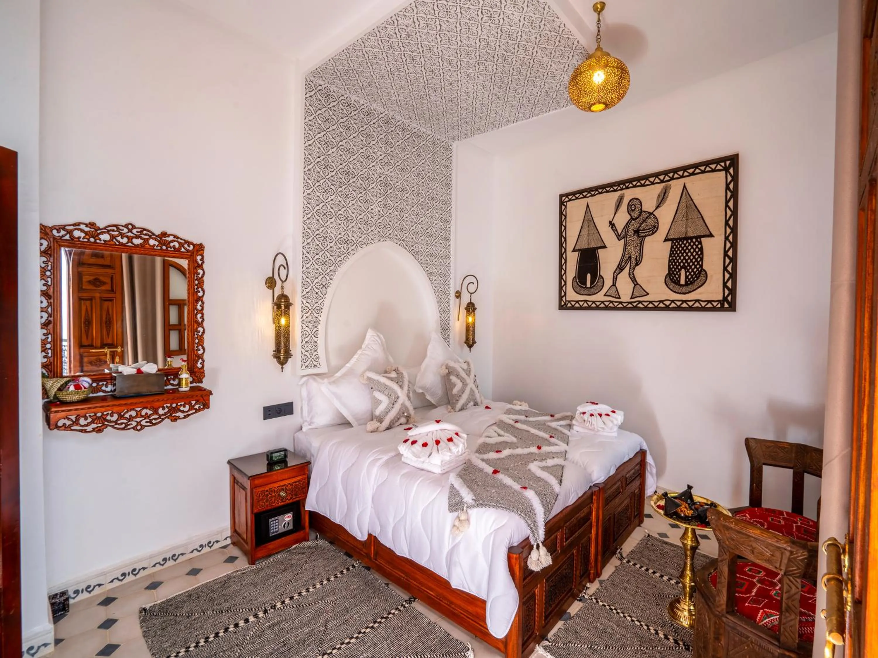 Bed in Riad Le Nid De Fatima
