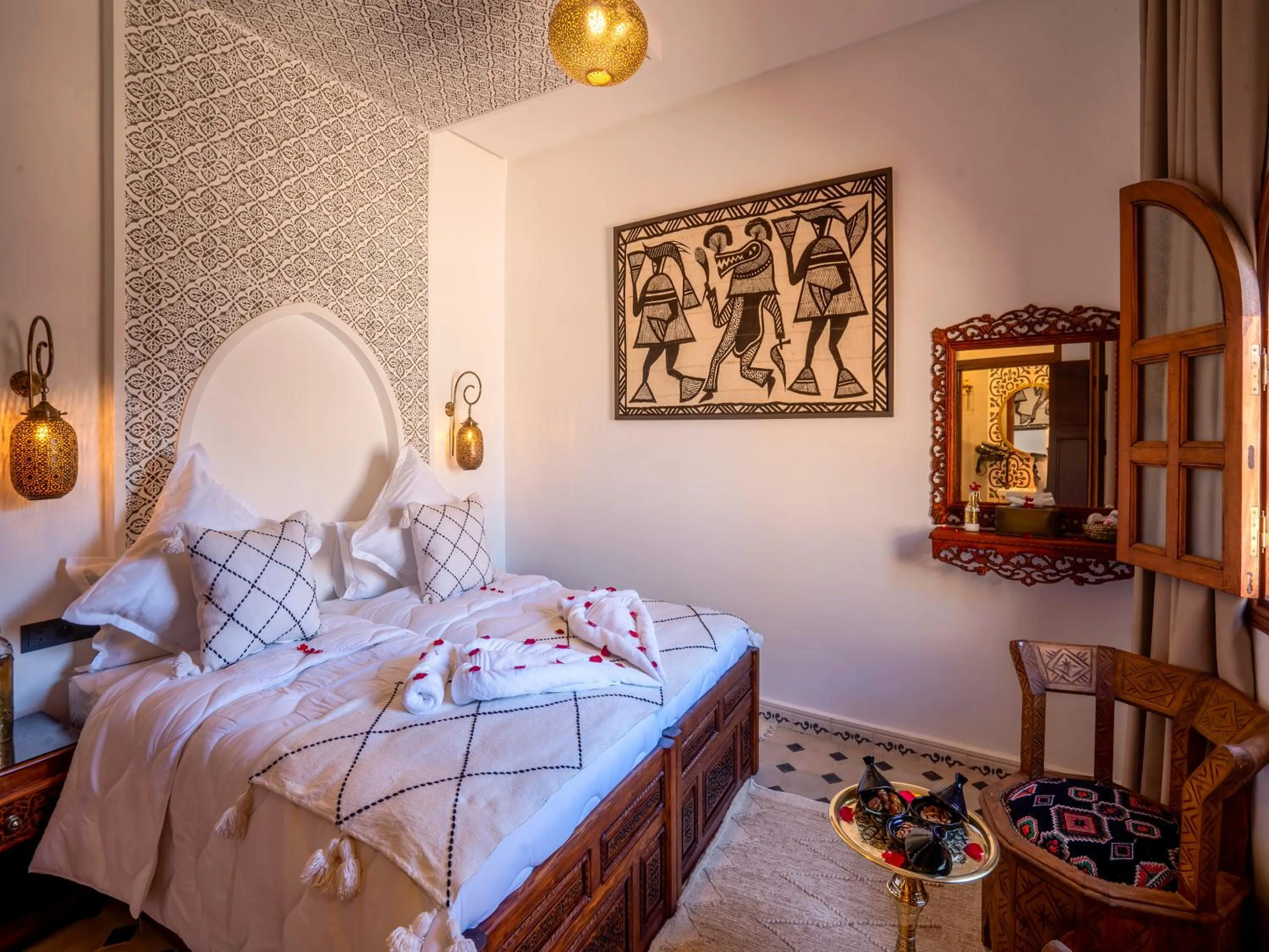 Bed in Riad Le Nid De Fatima