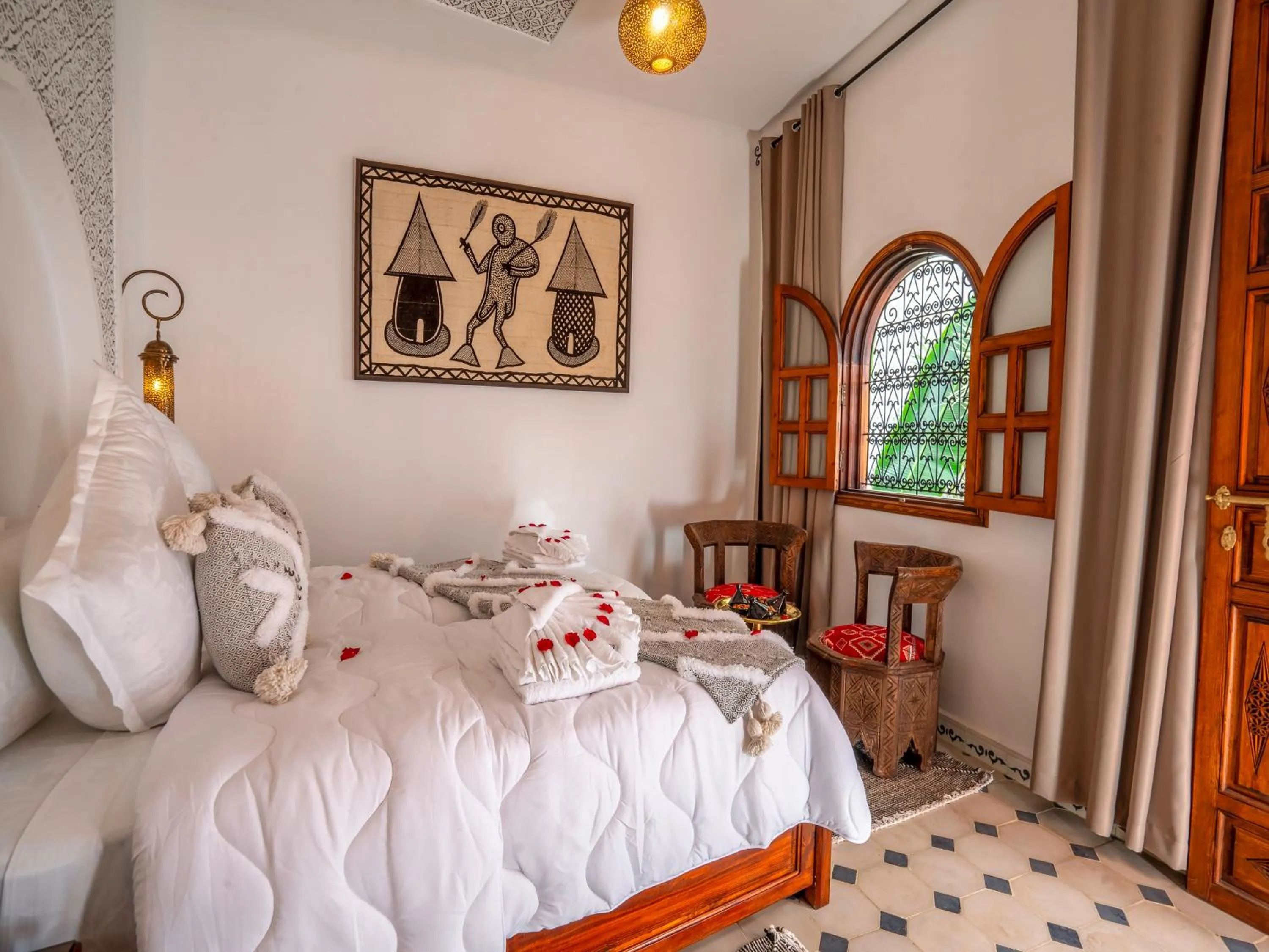 Bed in Riad Le Nid De Fatima