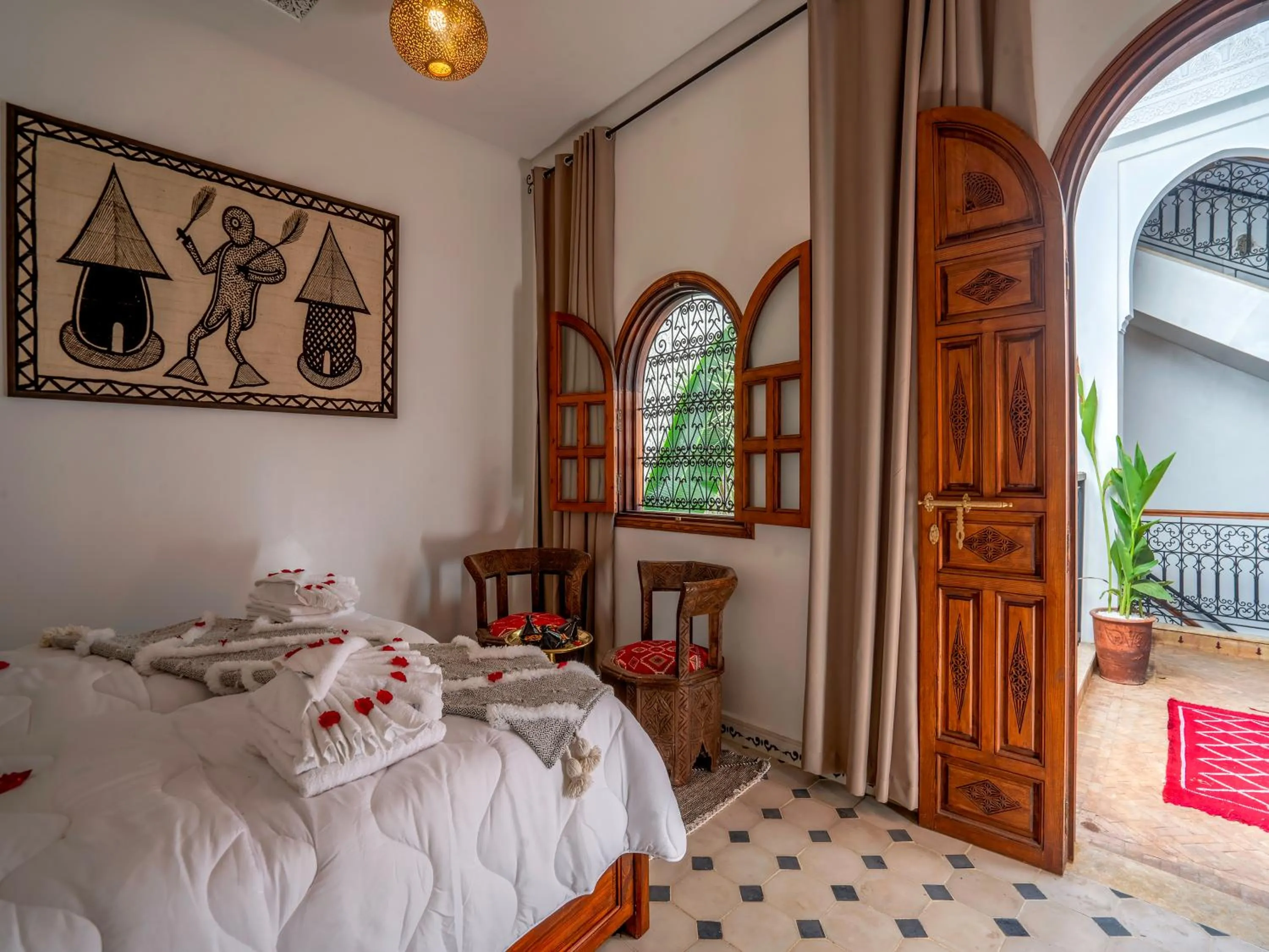 Bed in Riad Le Nid De Fatima