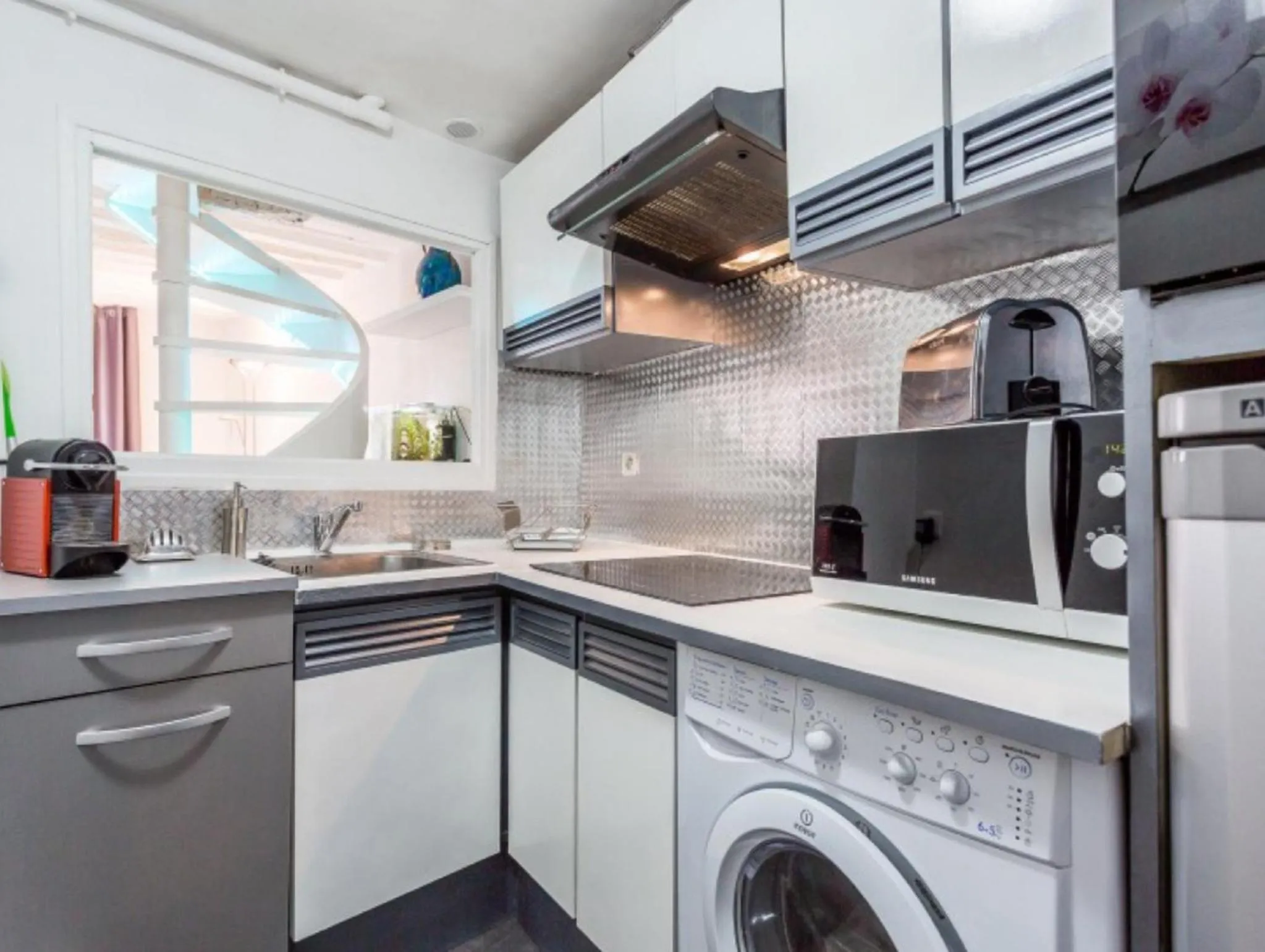 Kitchen or kitchenette in Apartment Duplex Paris
