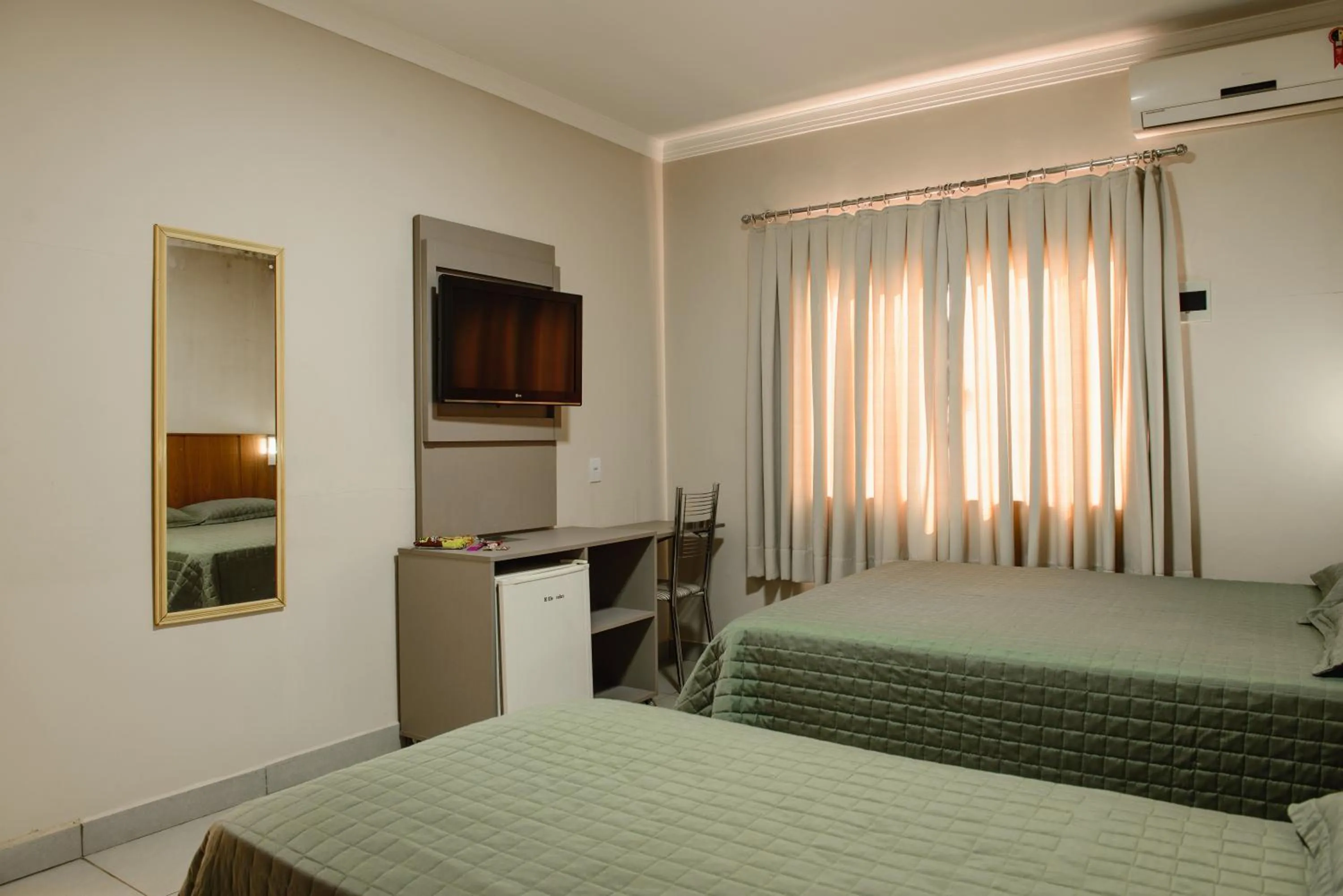 Bed in Hotel Trevo Cascavel