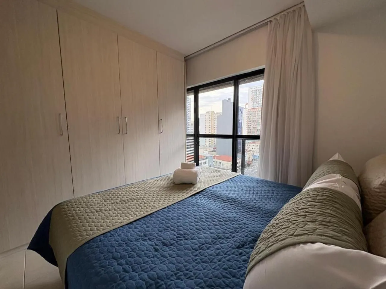 Bed in Apto em frente ao shopping com piscina aquecida