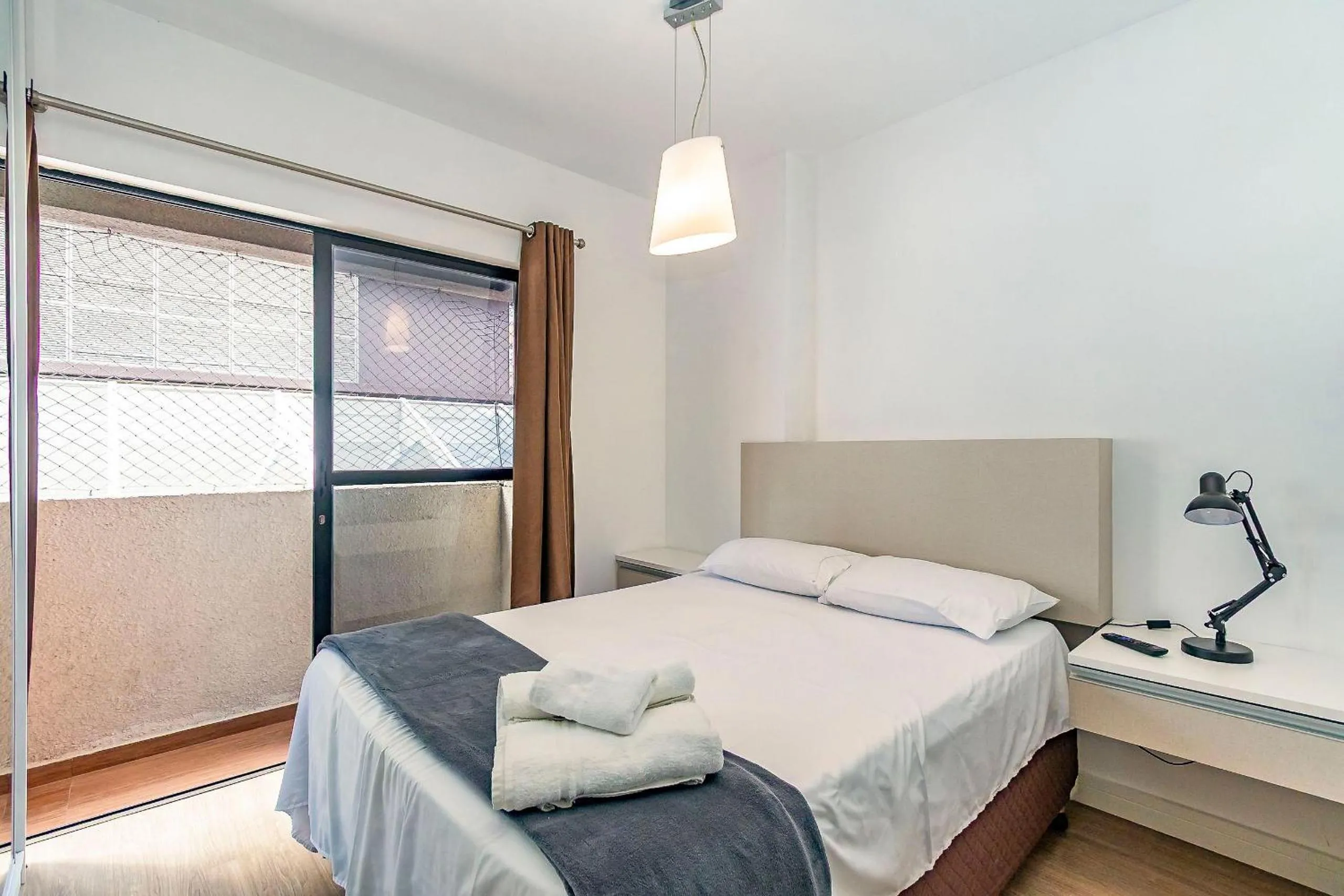 Bed in Apto em frente ao shopping com piscina aquecida