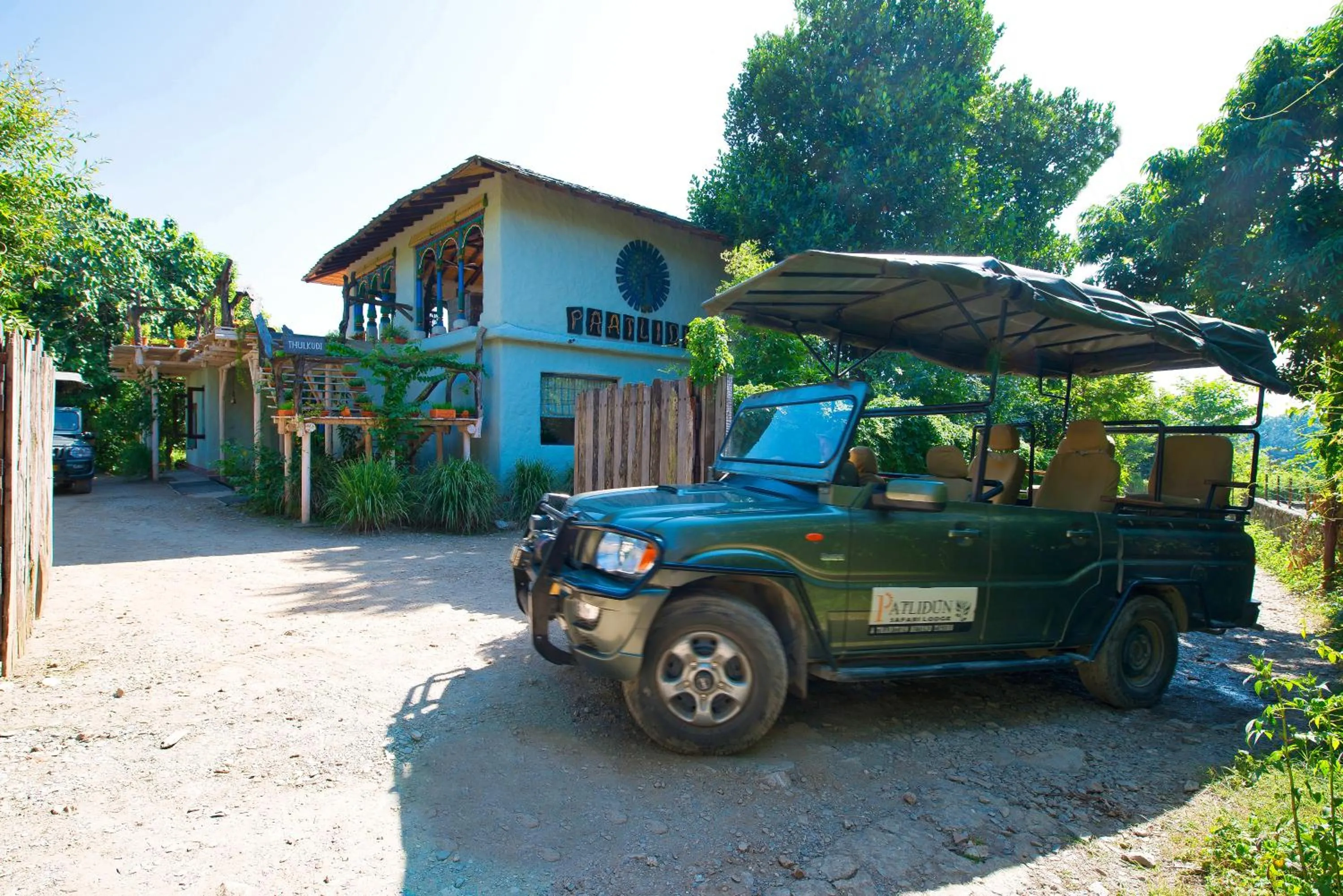 Facade/entrance in Paatlidun Safari Lodge, Jim Corbett
