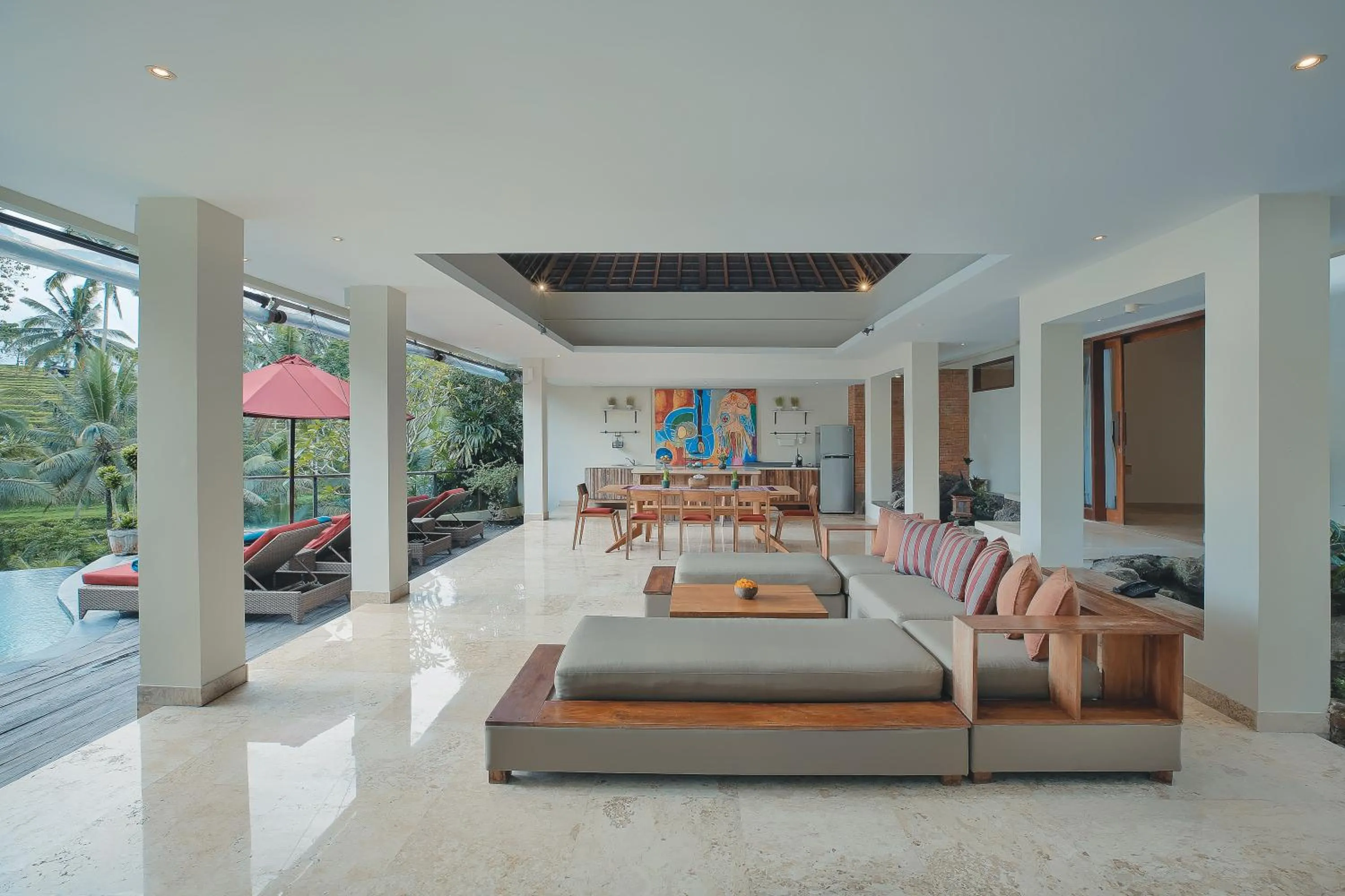 Seating area in Puri Sebali Resort