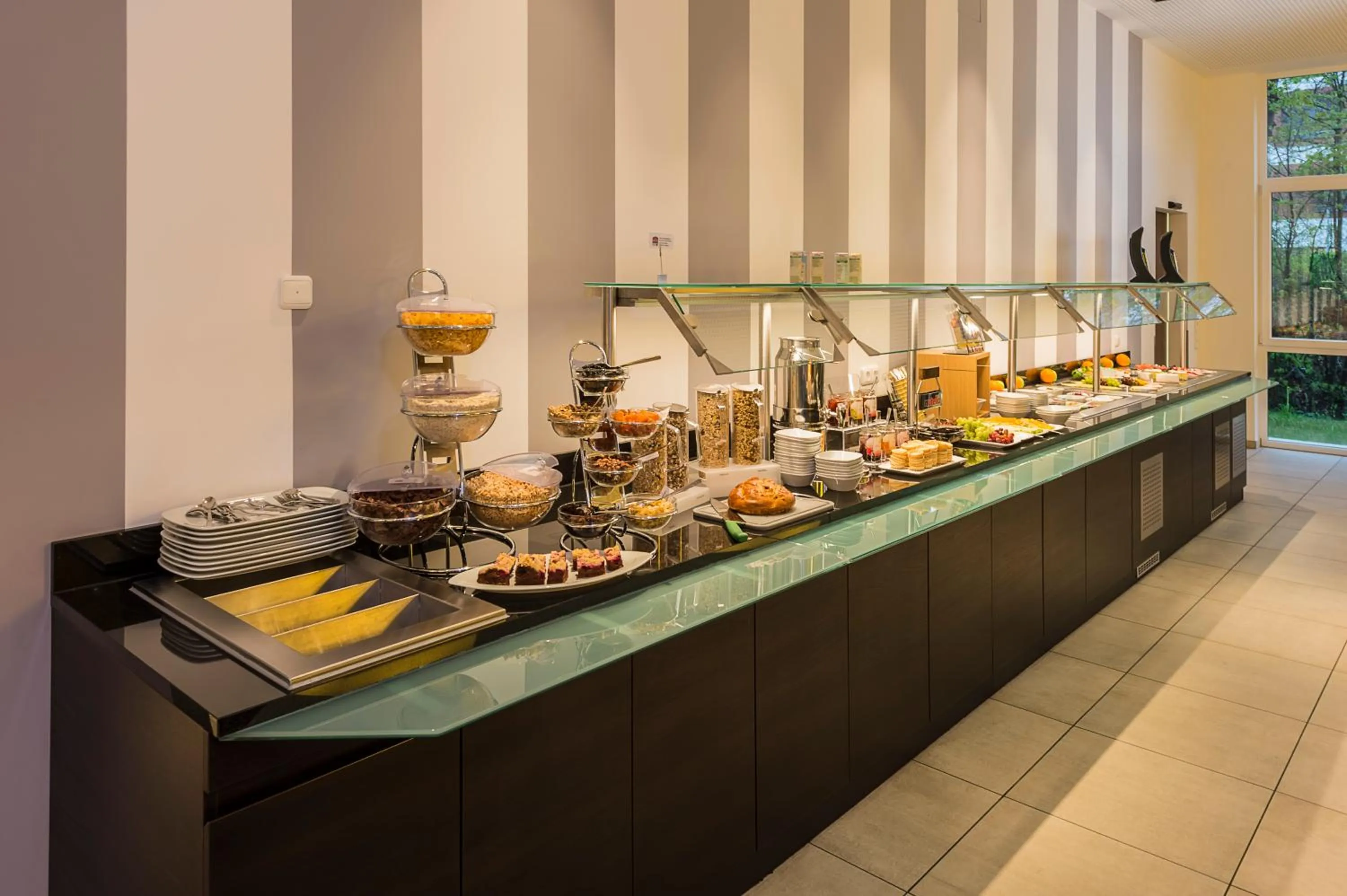 Buffet breakfast in Star G Hotel Premium München Domagkstraße
