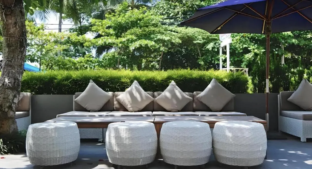 Inner courtyard view in Menara Laut Hotel