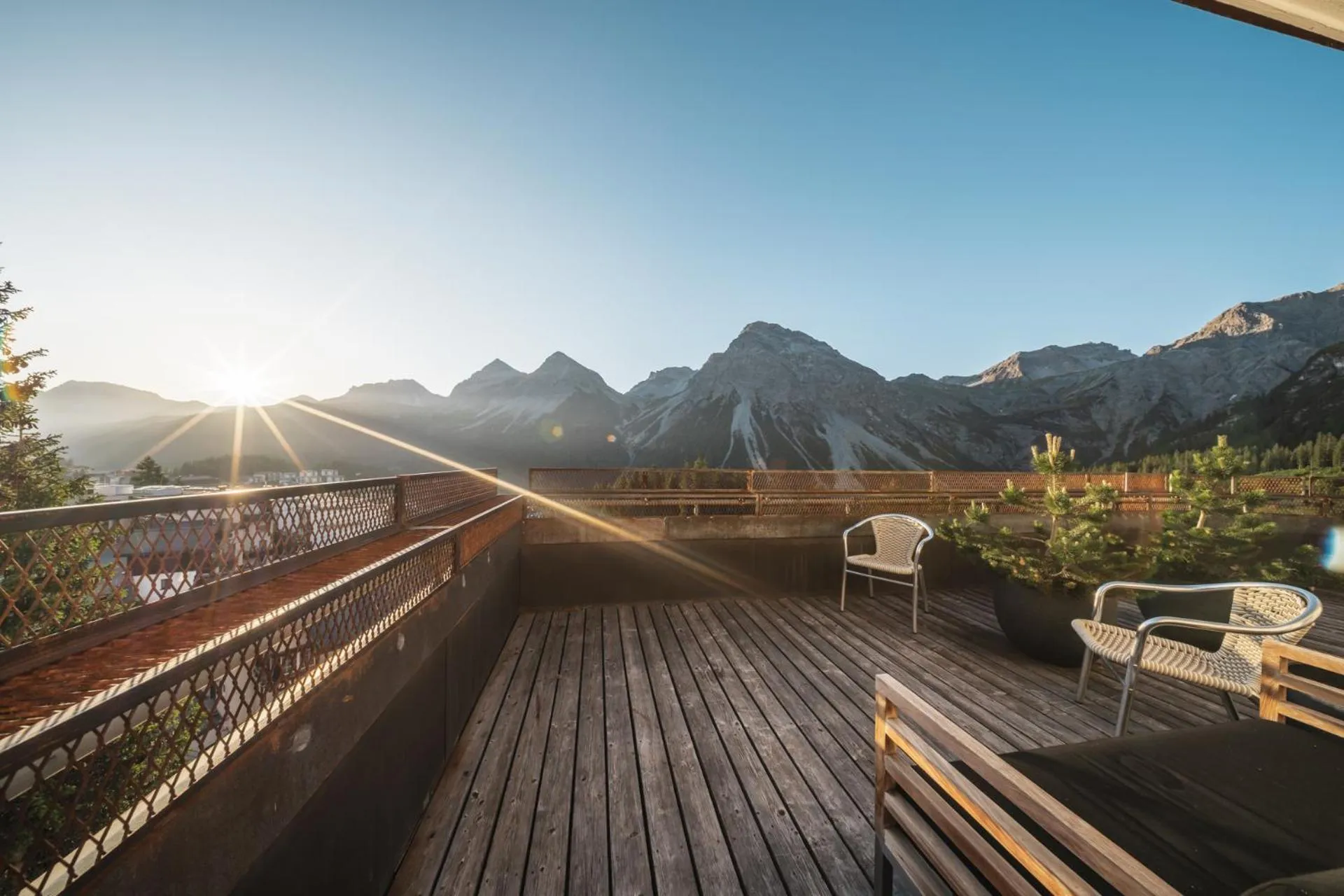 Balcony/Terrace in Hotel Quellenhof - Self Check-in & Adults Only
