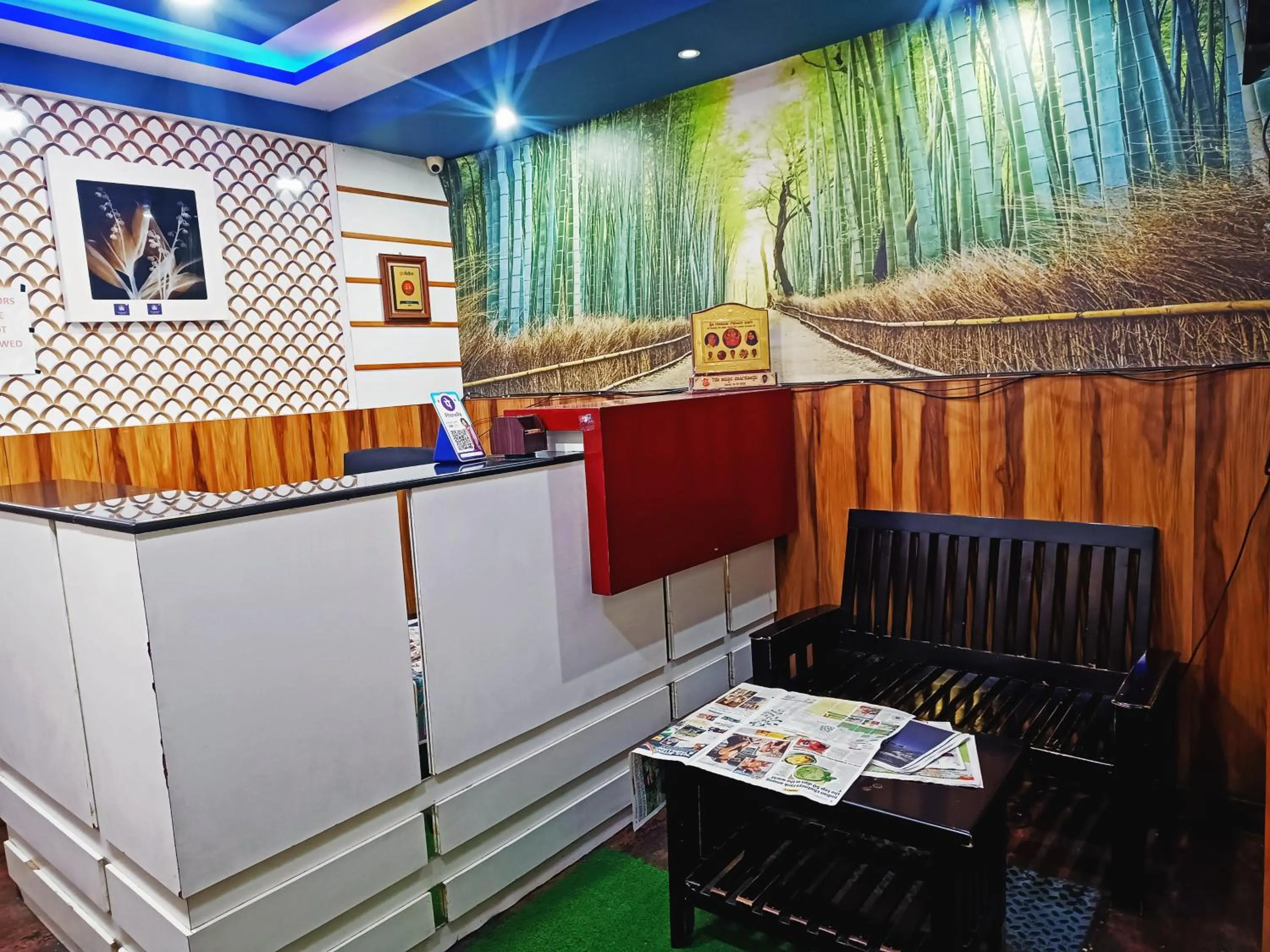 Lobby or reception in Delta Inn Madiwala