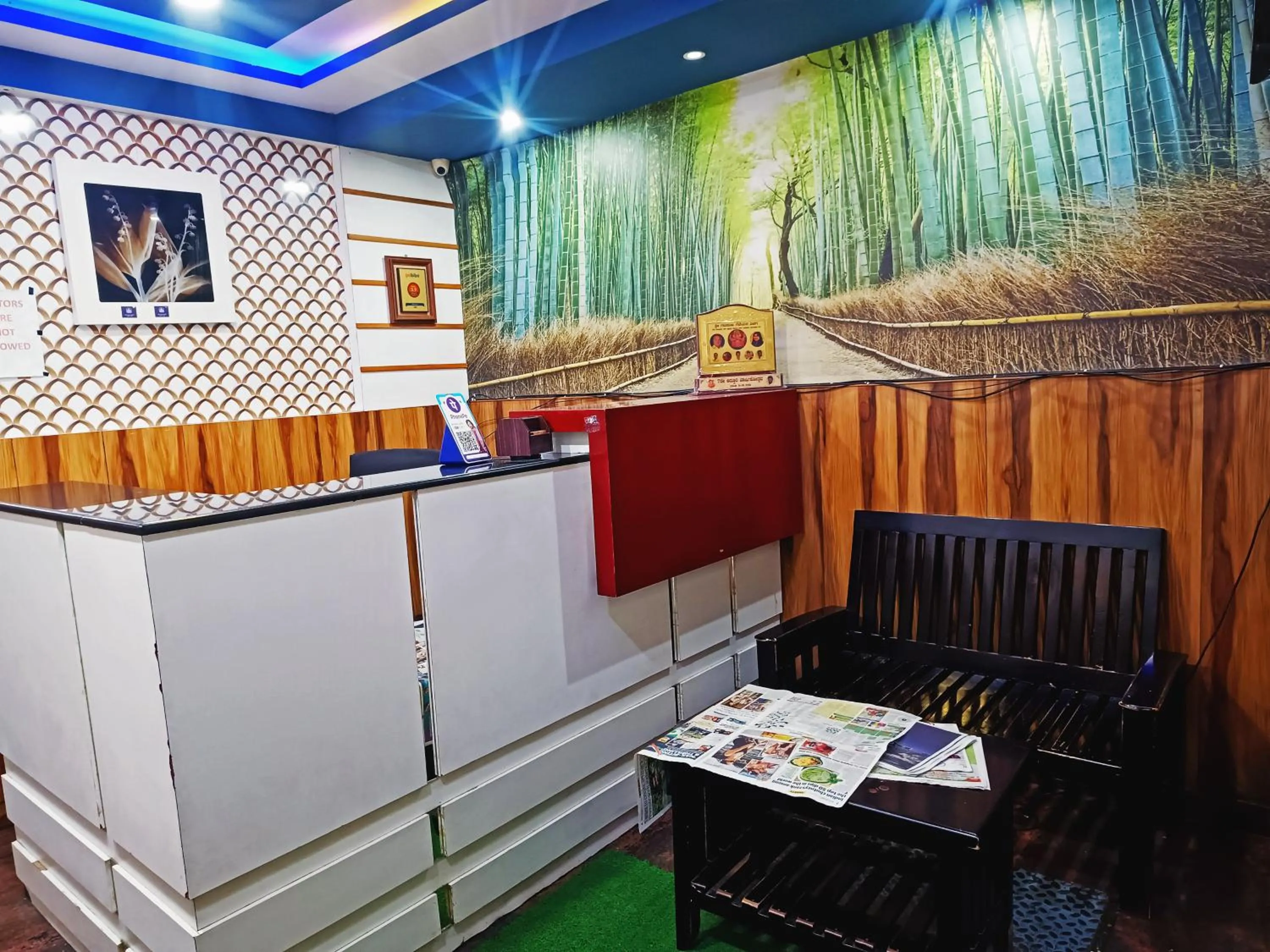 Lobby or reception in Delta Inn Madiwala