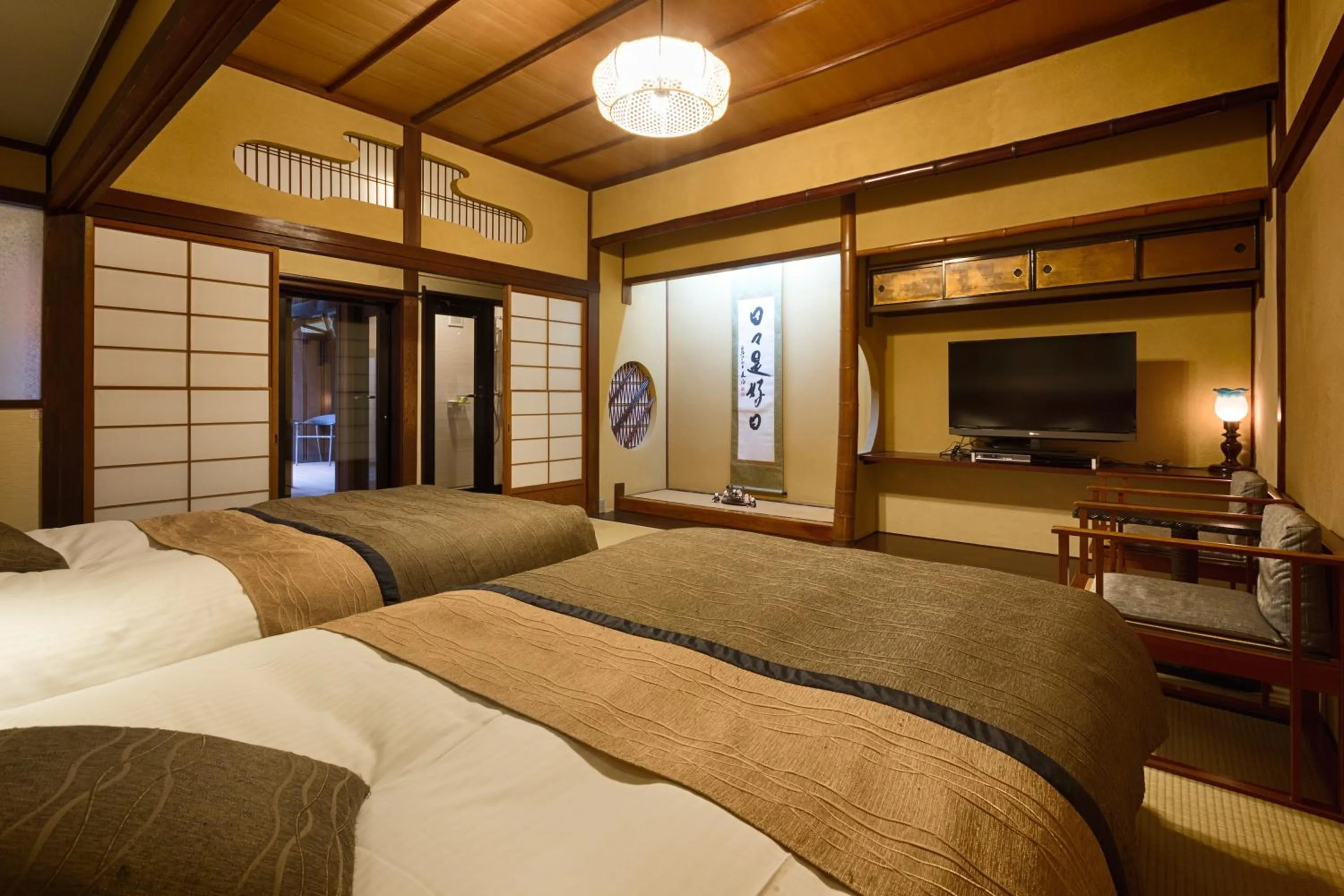 Bed in Matsudaya Hotel