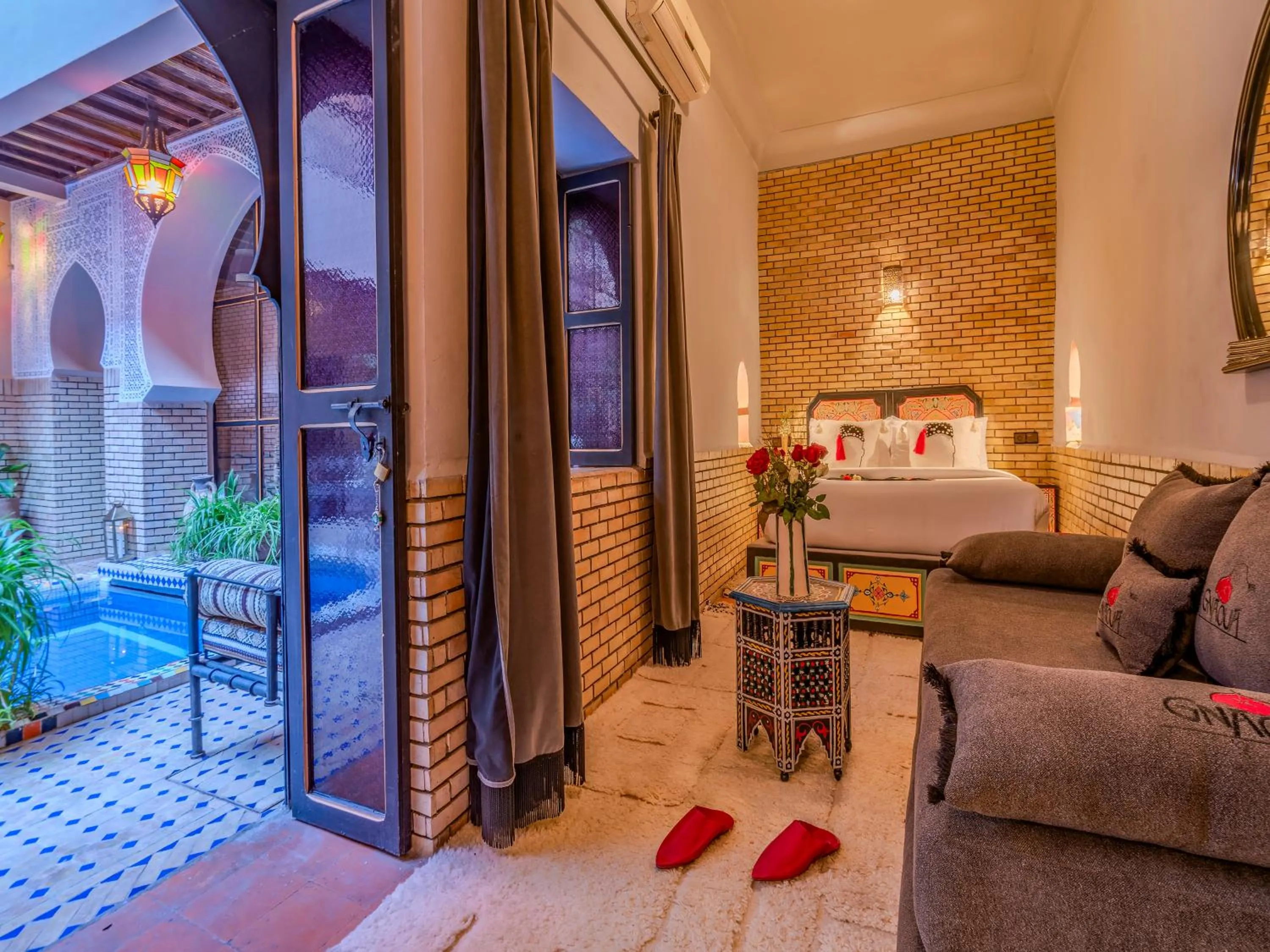 Bed in Riad Irhalne