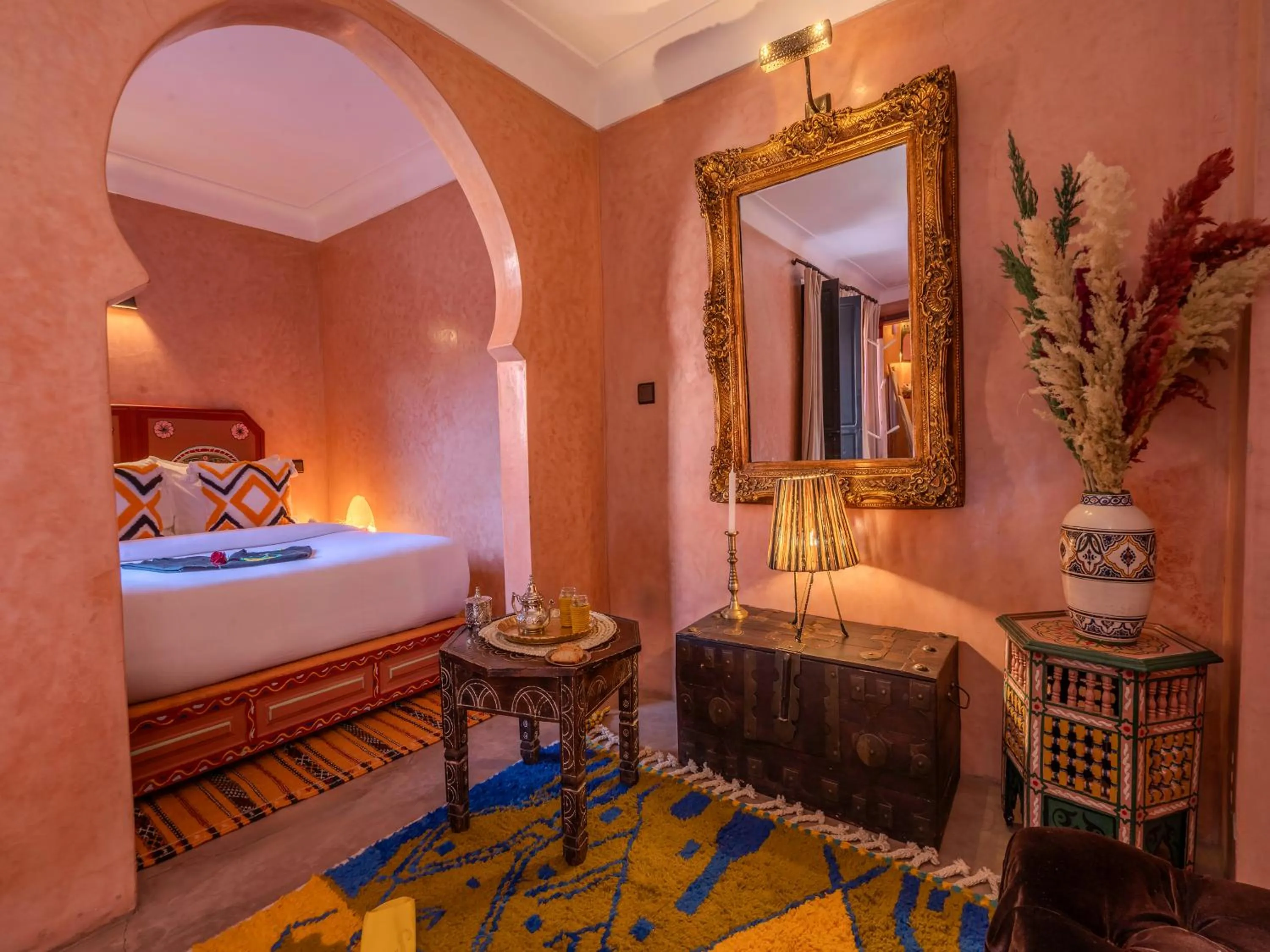 Bed in Riad Irhalne