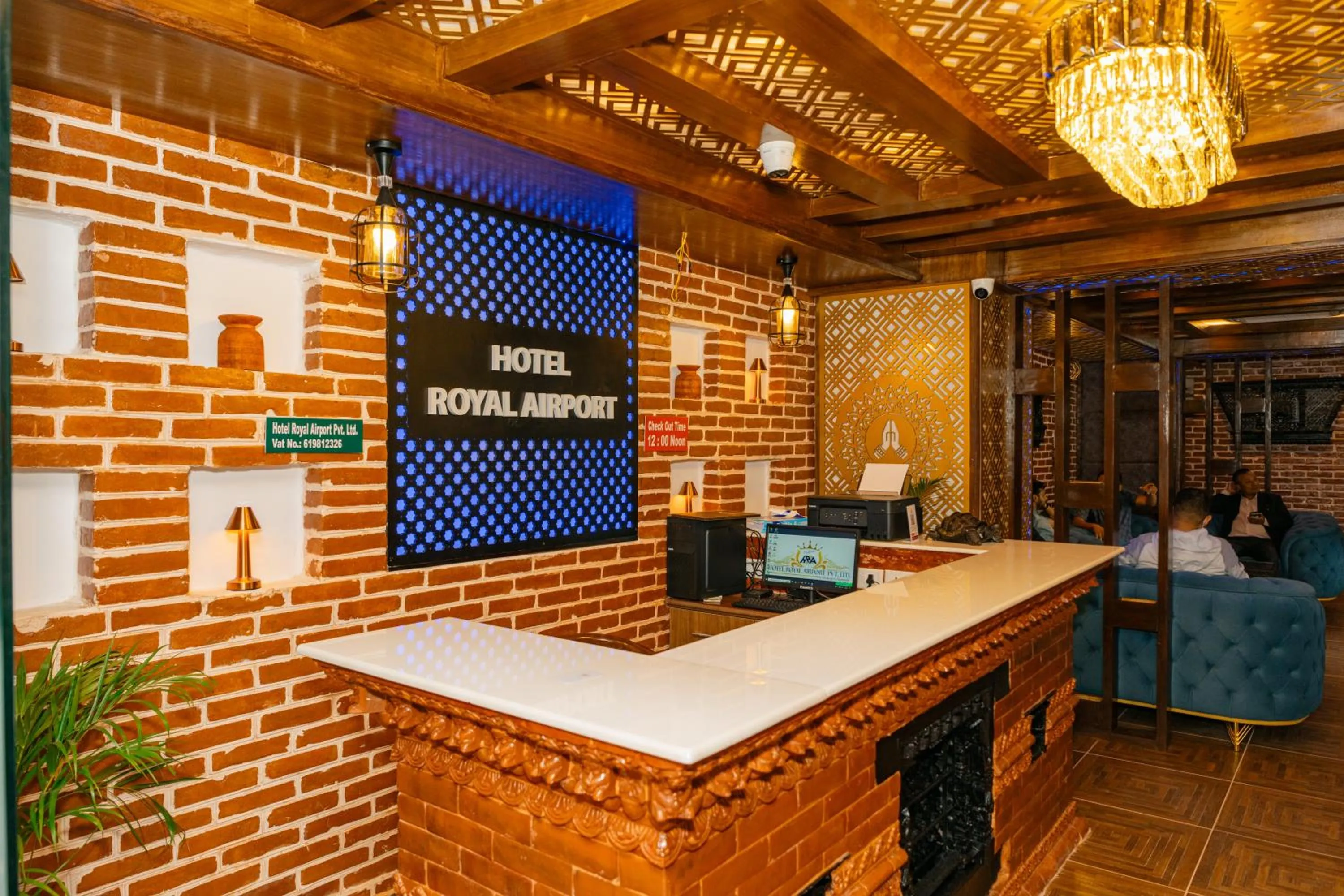 Lobby or reception in Hotel Royal Airport