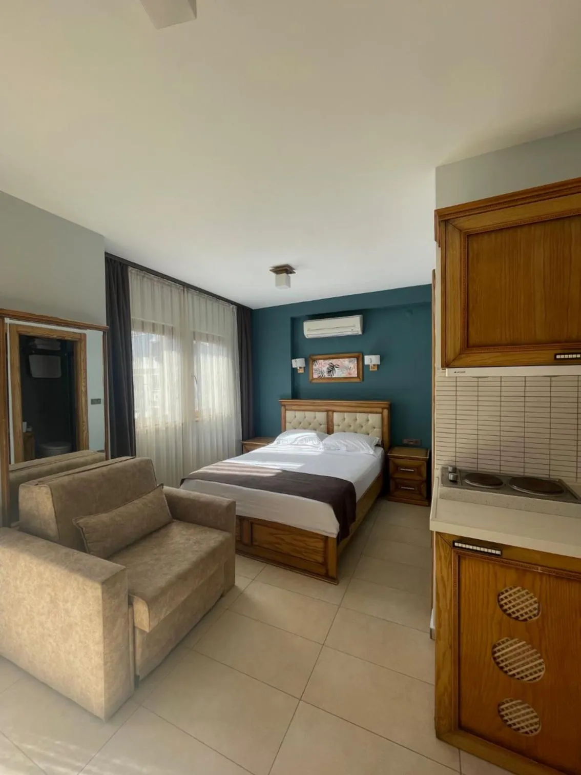 Bed in Veziroğlu Apart