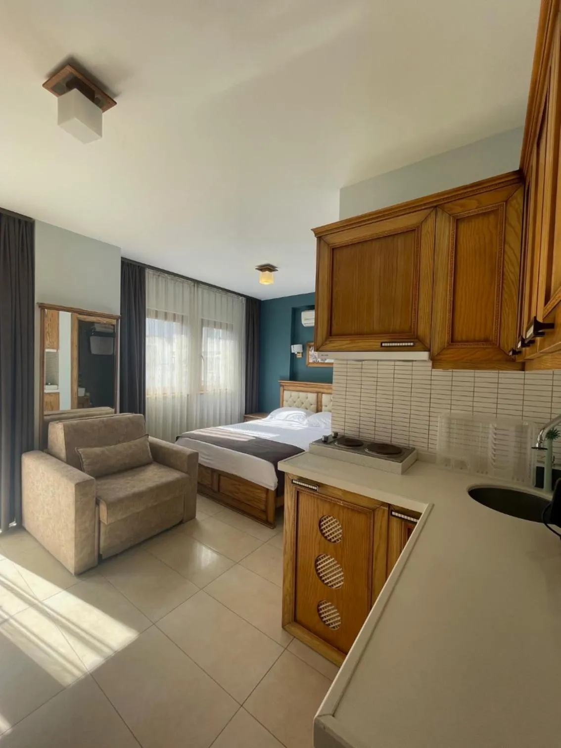 Bed in Veziroğlu Apart