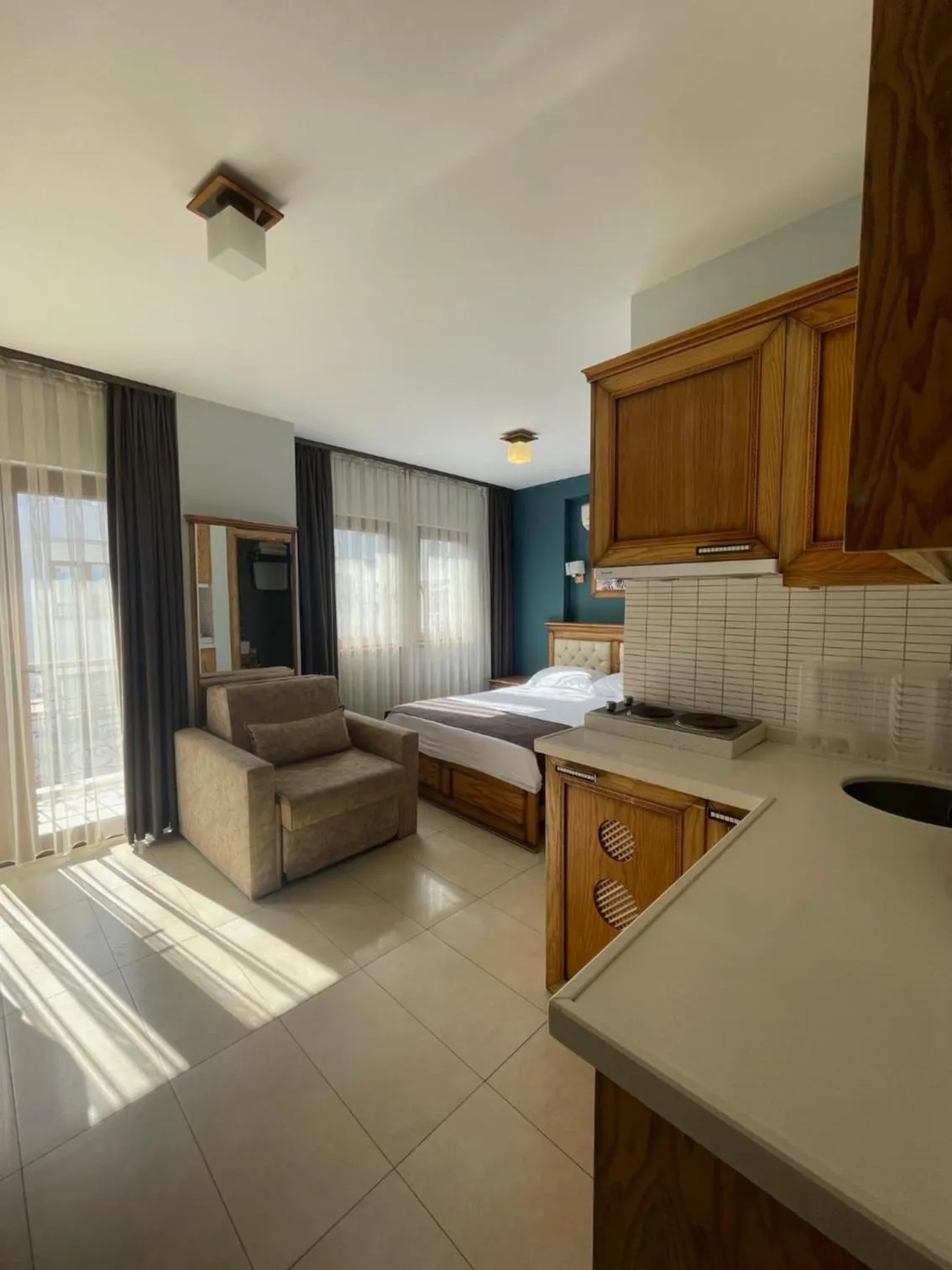 Bed in Veziroğlu Apart