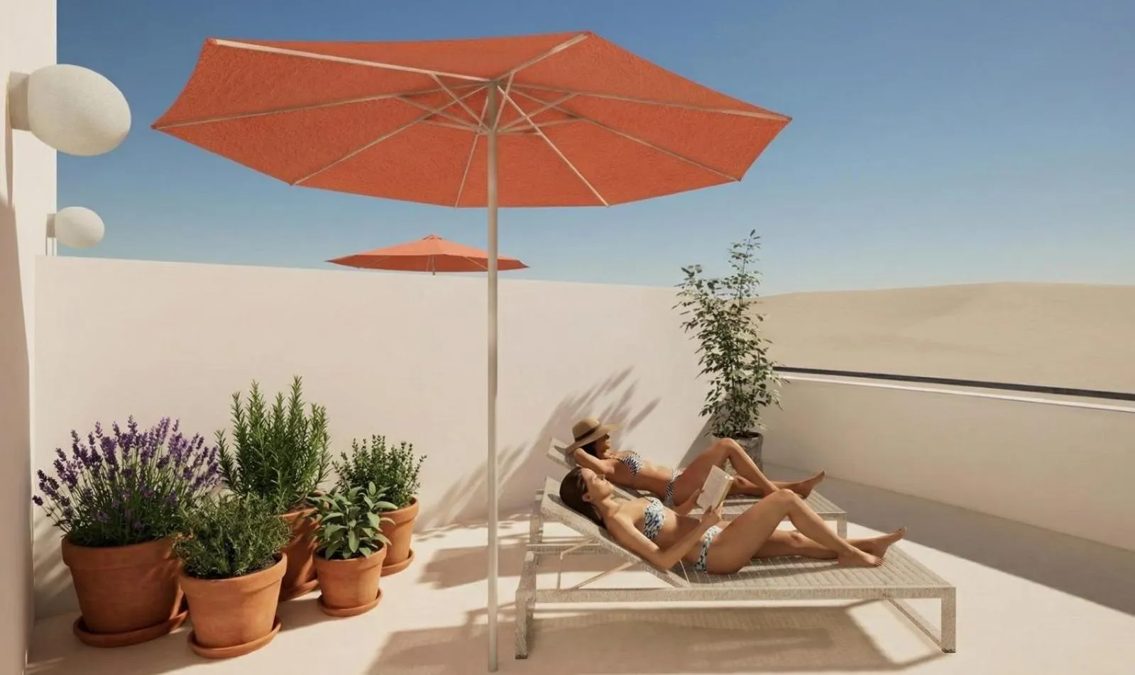 Balcony/Terrace in Hotel Meublè Nazionale