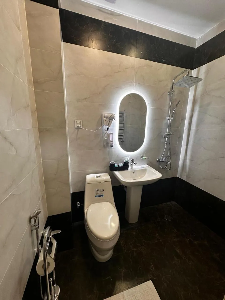 Shower in Royal Meridien Hotel