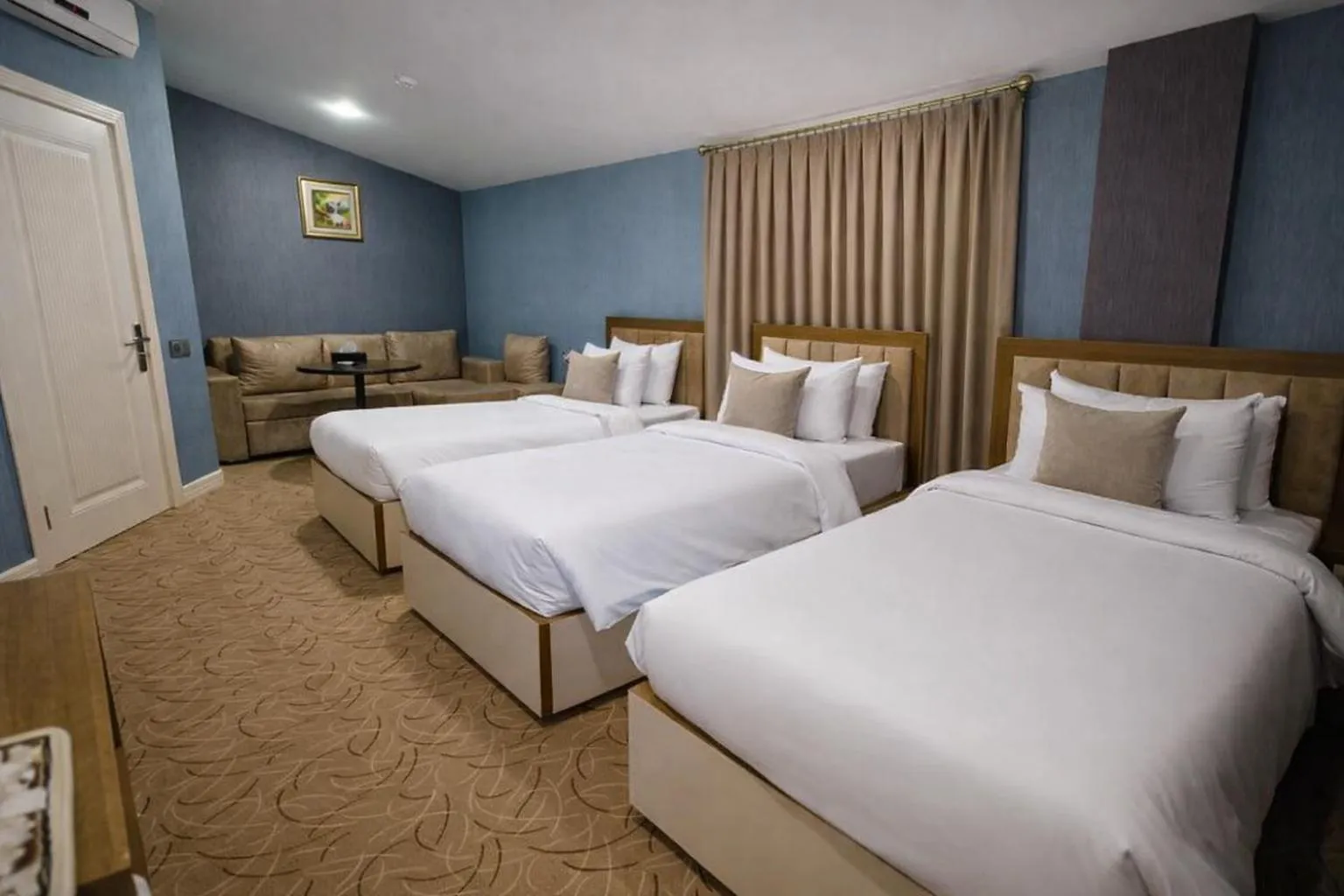 Bed in Royal Meridien Hotel