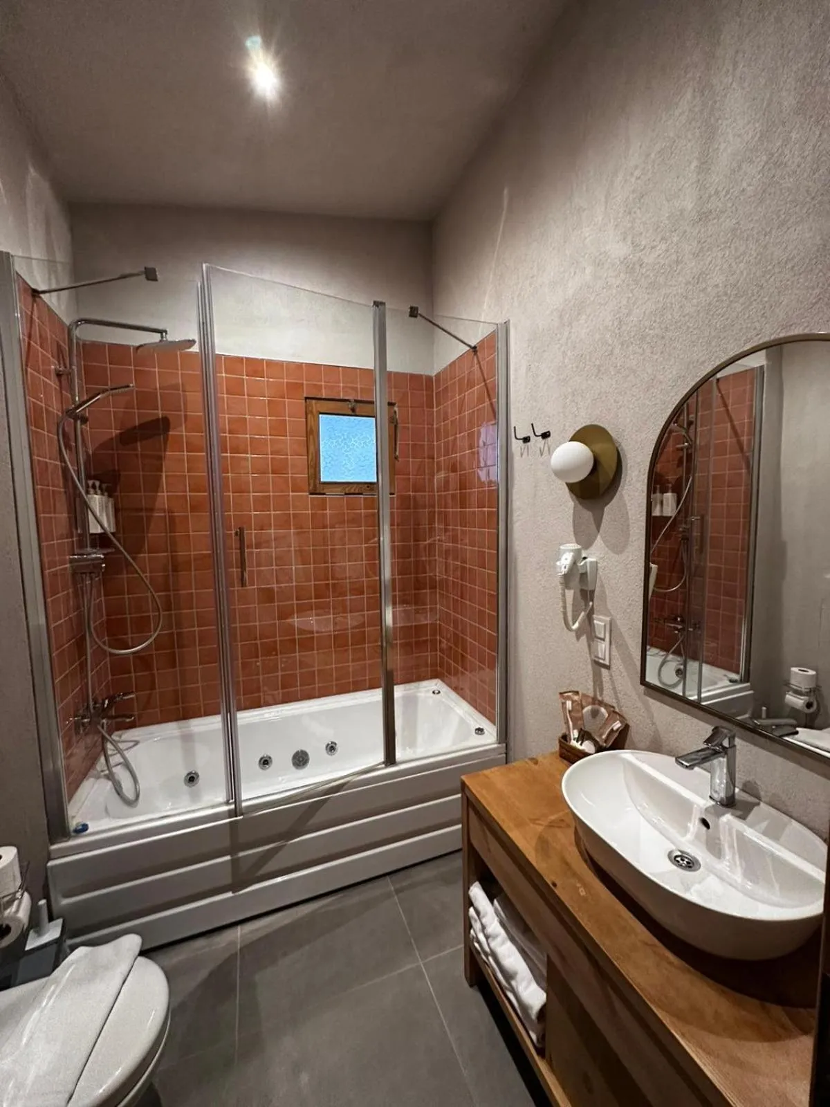 Bathroom in Nephos Beach Hotel