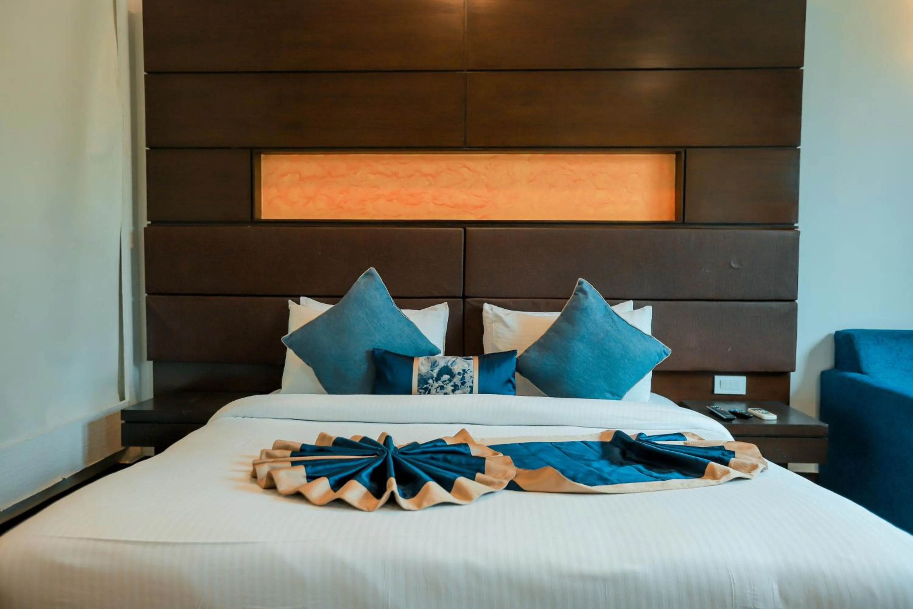 Bed in Bel-La Monde Hotel Chhattarpur South Delhi