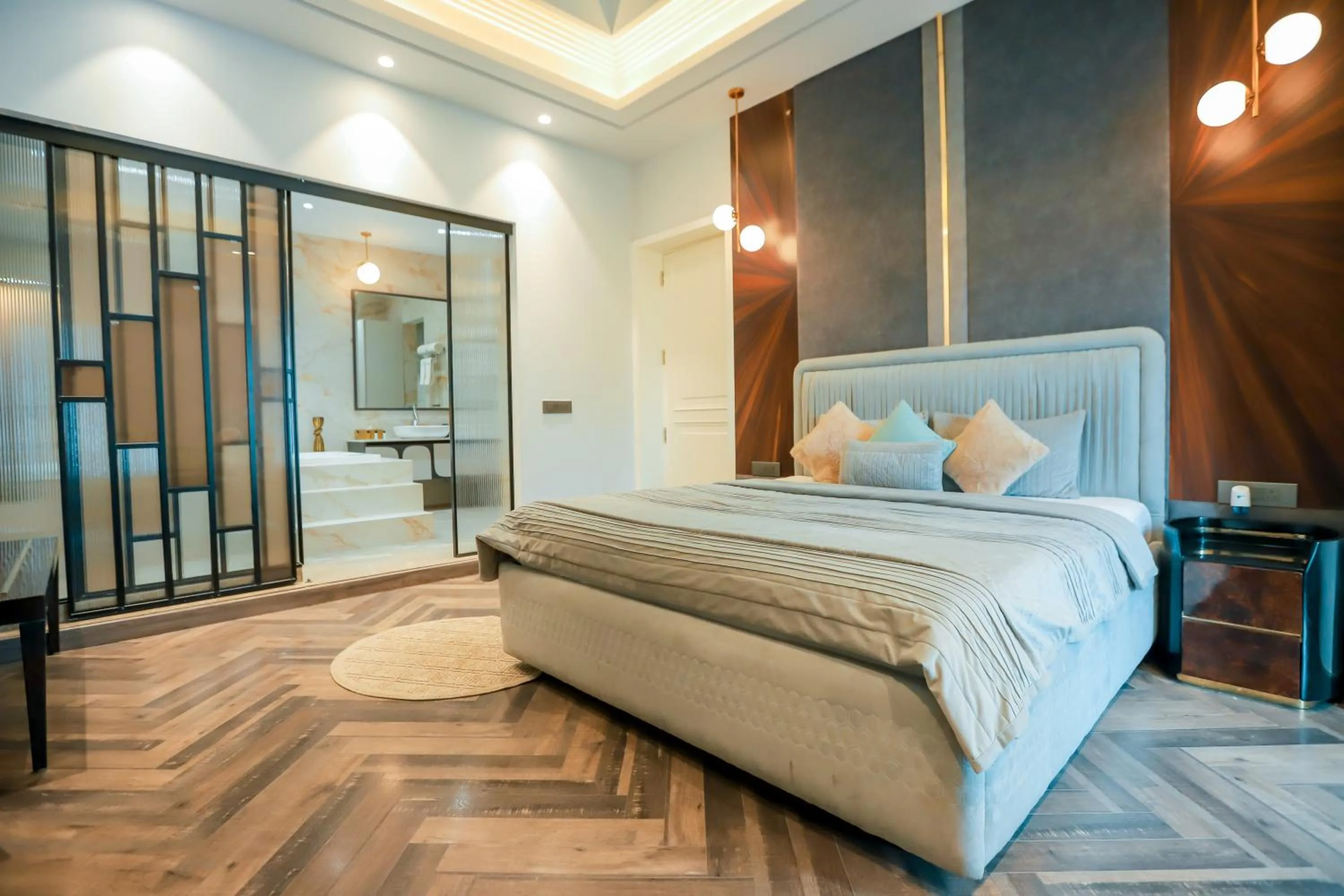 Bed in Bel-La Monde Hotel Chhattarpur South Delhi