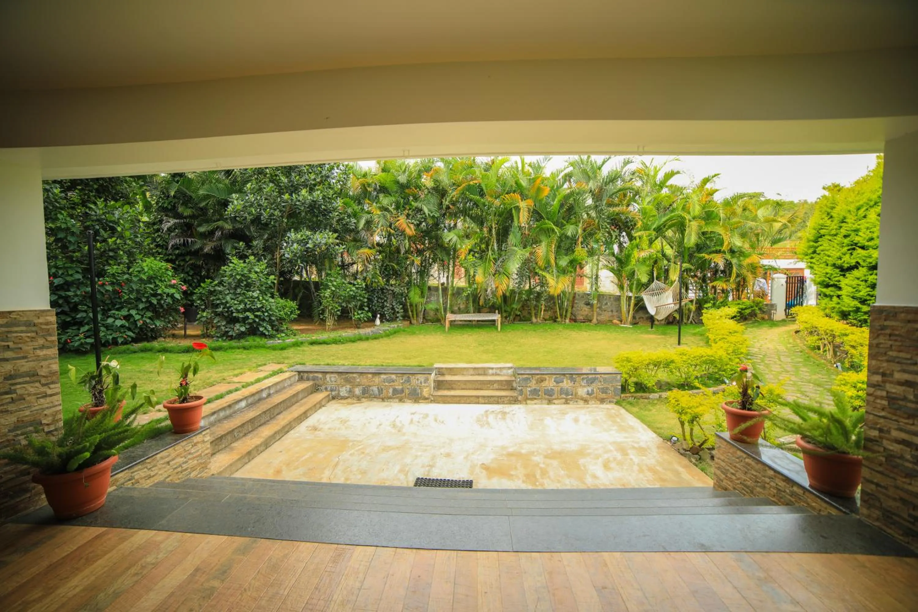 Garden view in WOW Bungalow