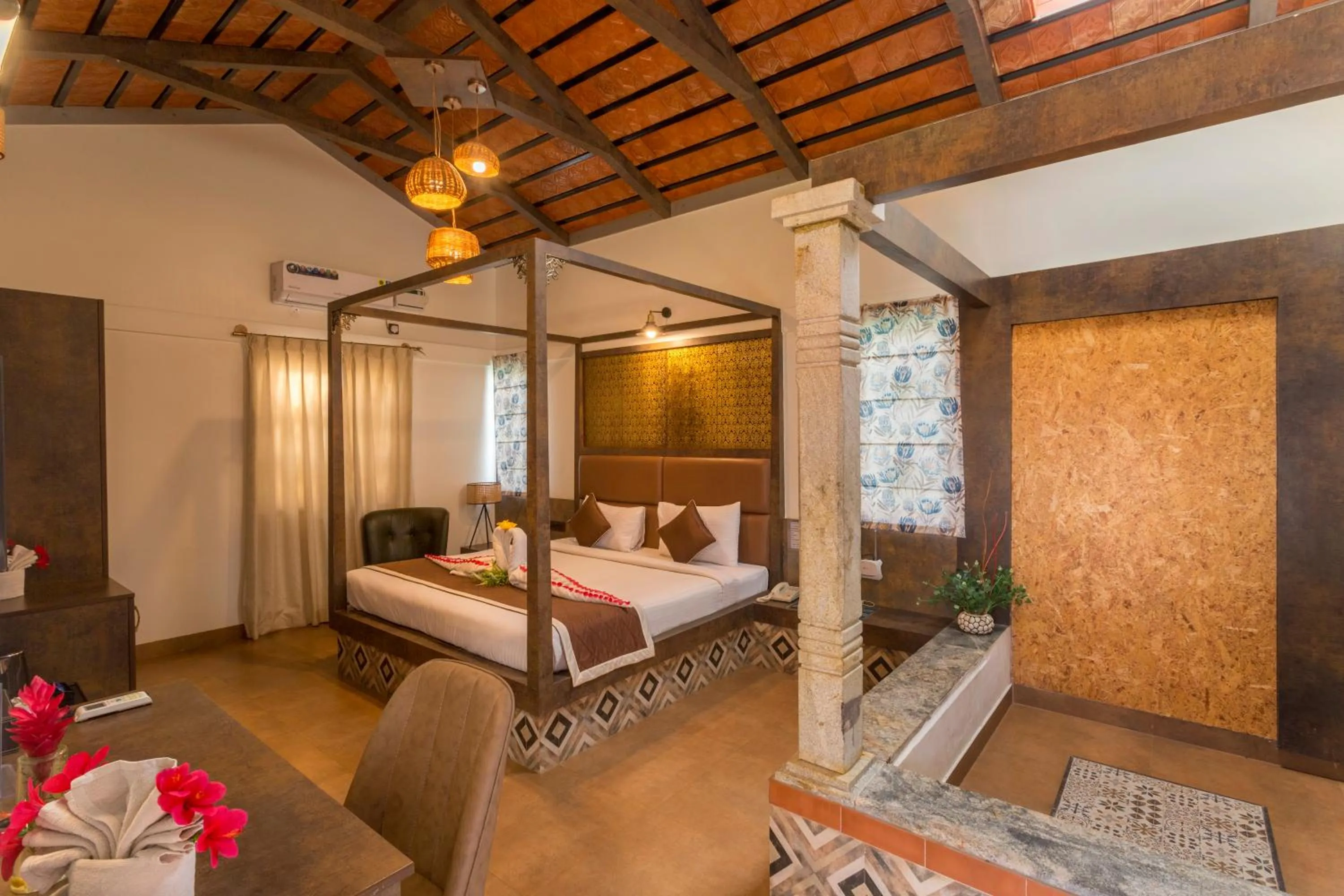 Double or Twin Room with Garden View in Nirantara Resort & Spa