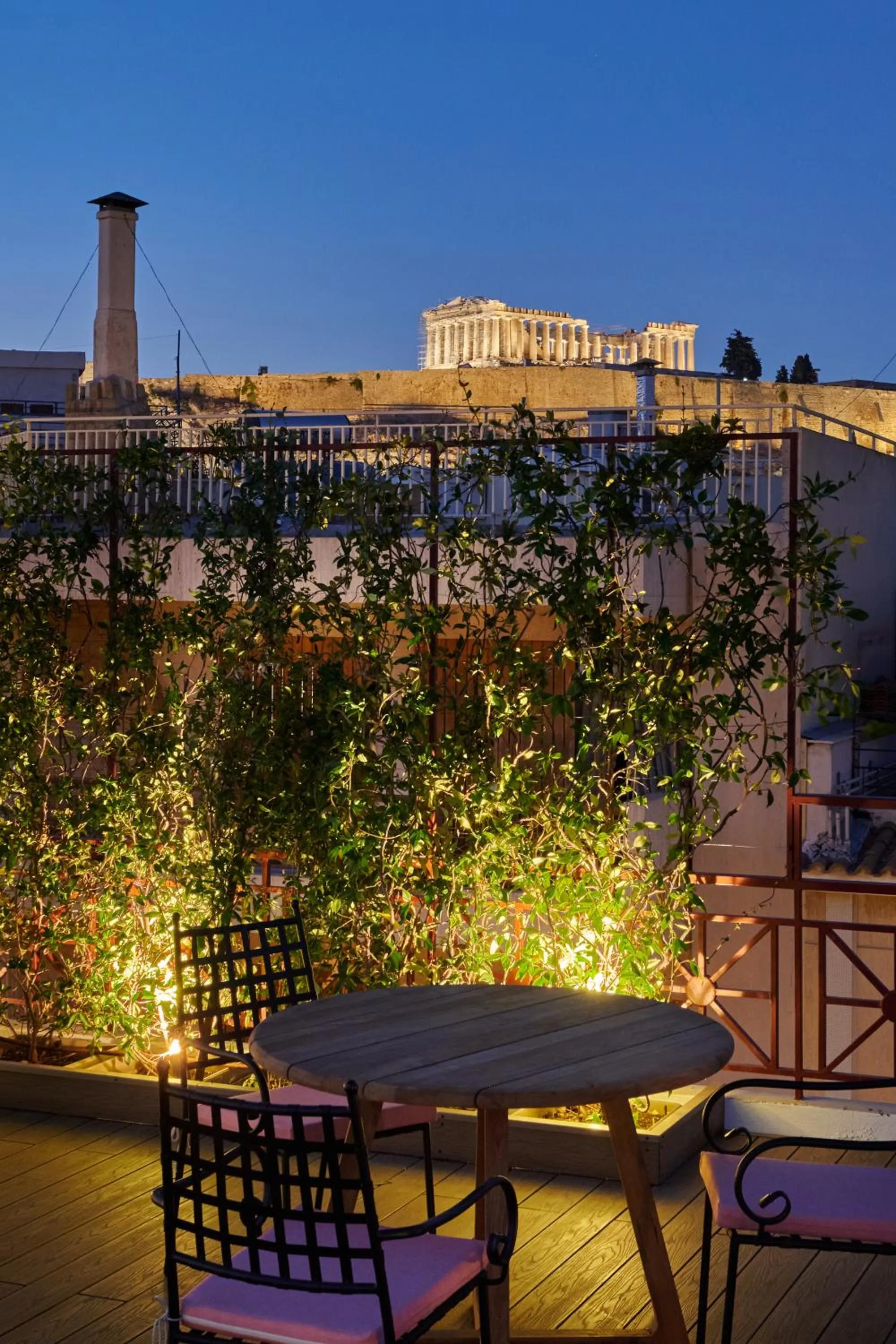 Patio in Rastoni Acropolis Uniquely Located Stylish Apartments