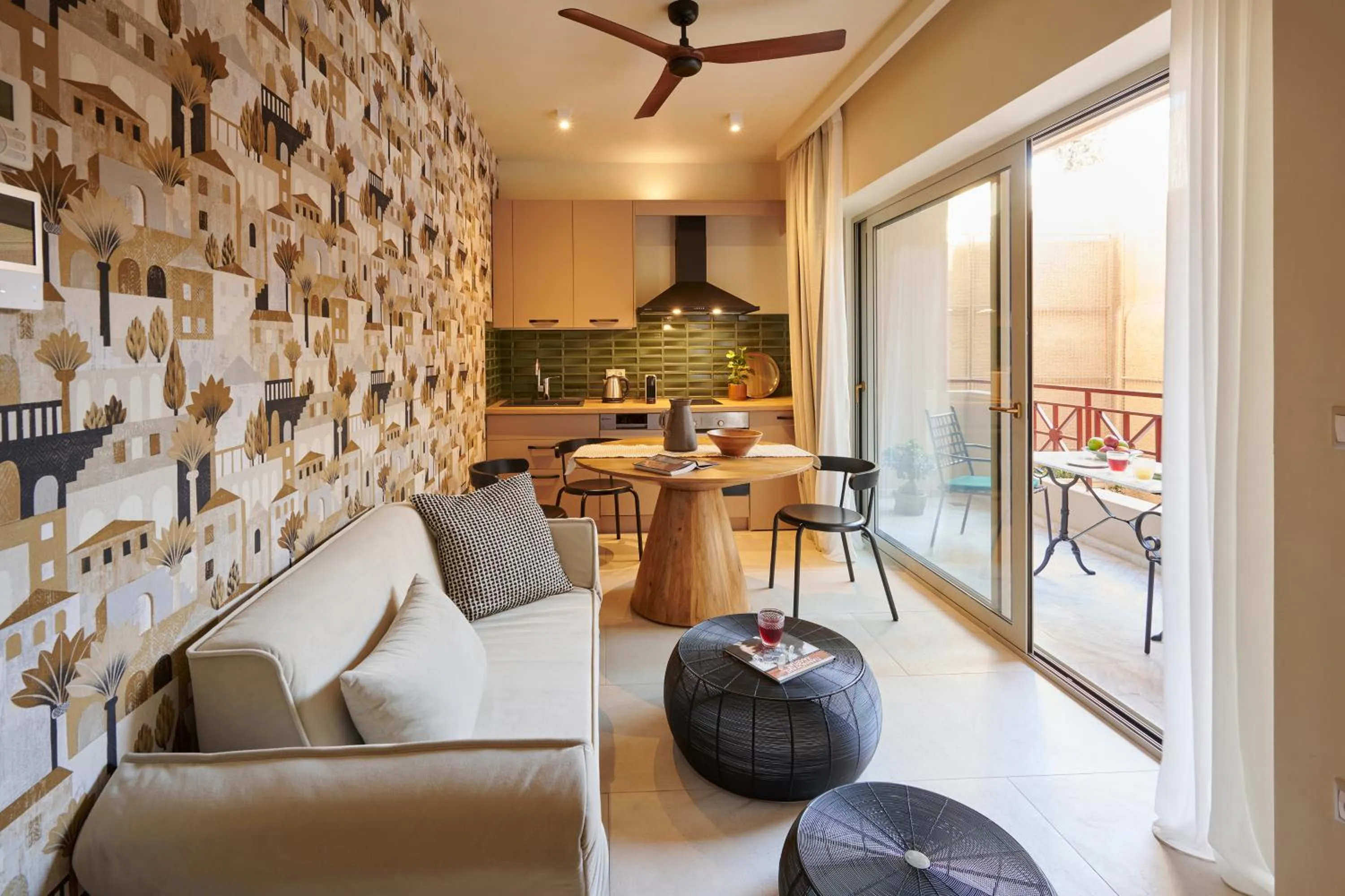 Living room in Rastoni Acropolis Uniquely Located Stylish Apartments