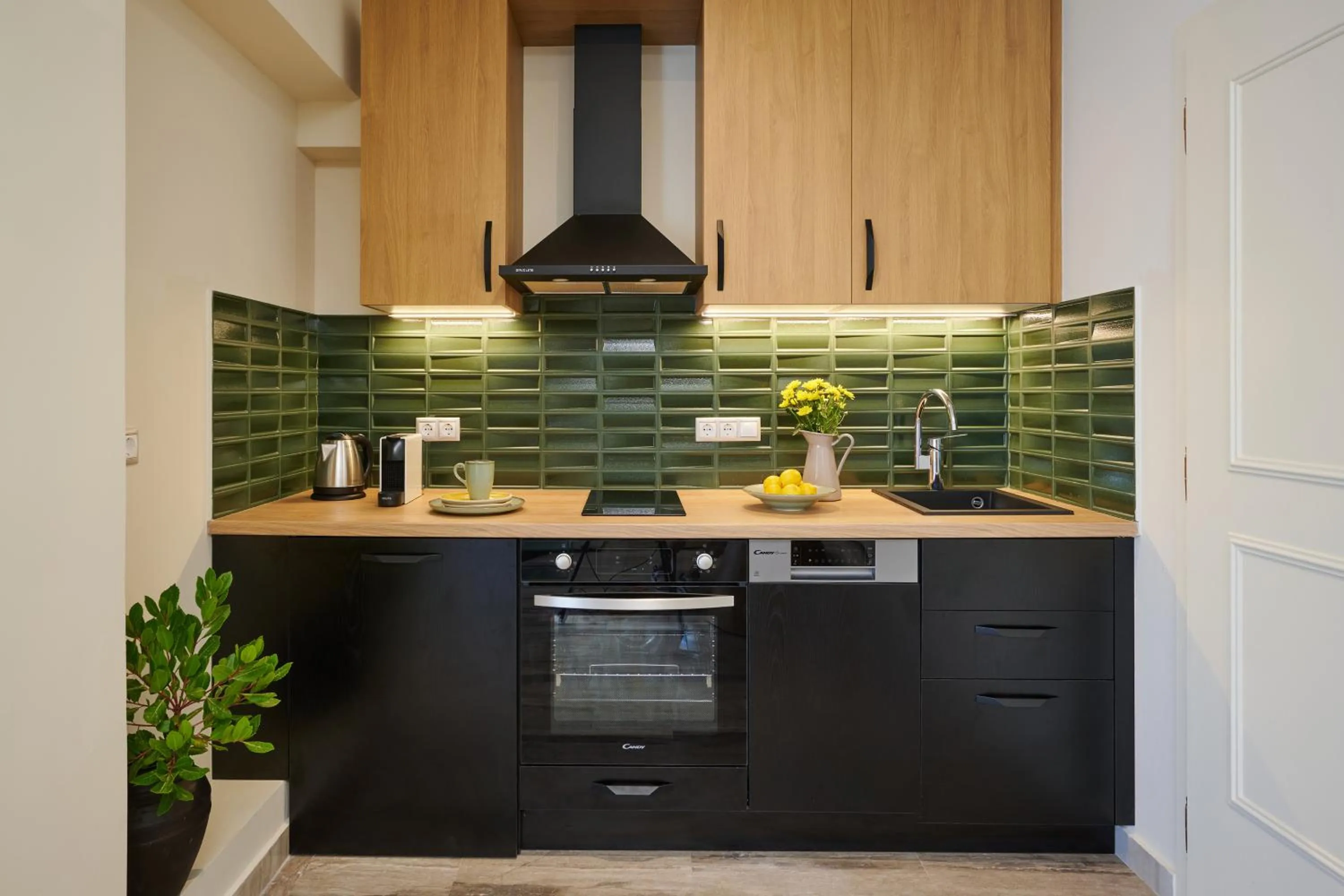 Kitchen or kitchenette in Rastoni Acropolis Uniquely Located Stylish Apartments