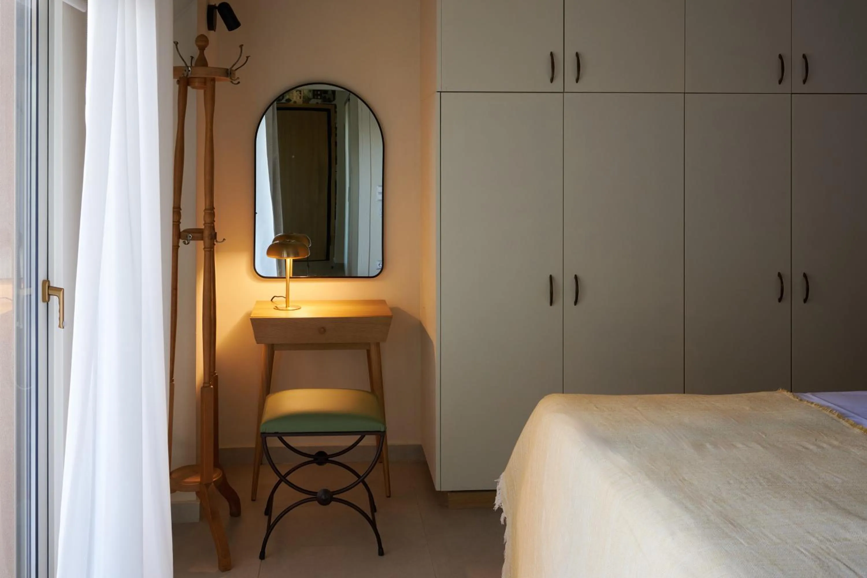 Bed in Rastoni Acropolis Uniquely Located Stylish Apartments