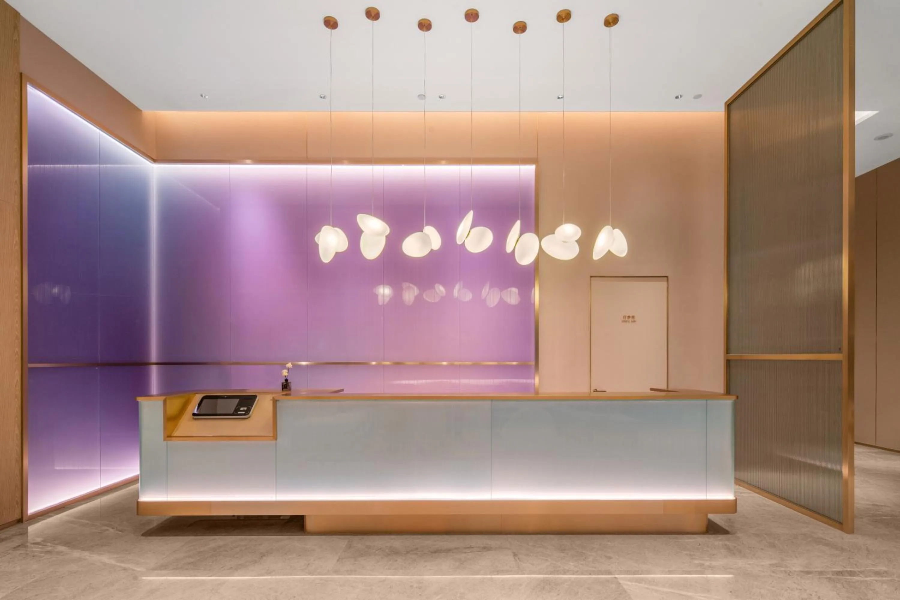 Lobby or reception in Suzhou Xushuguan Blossm House
