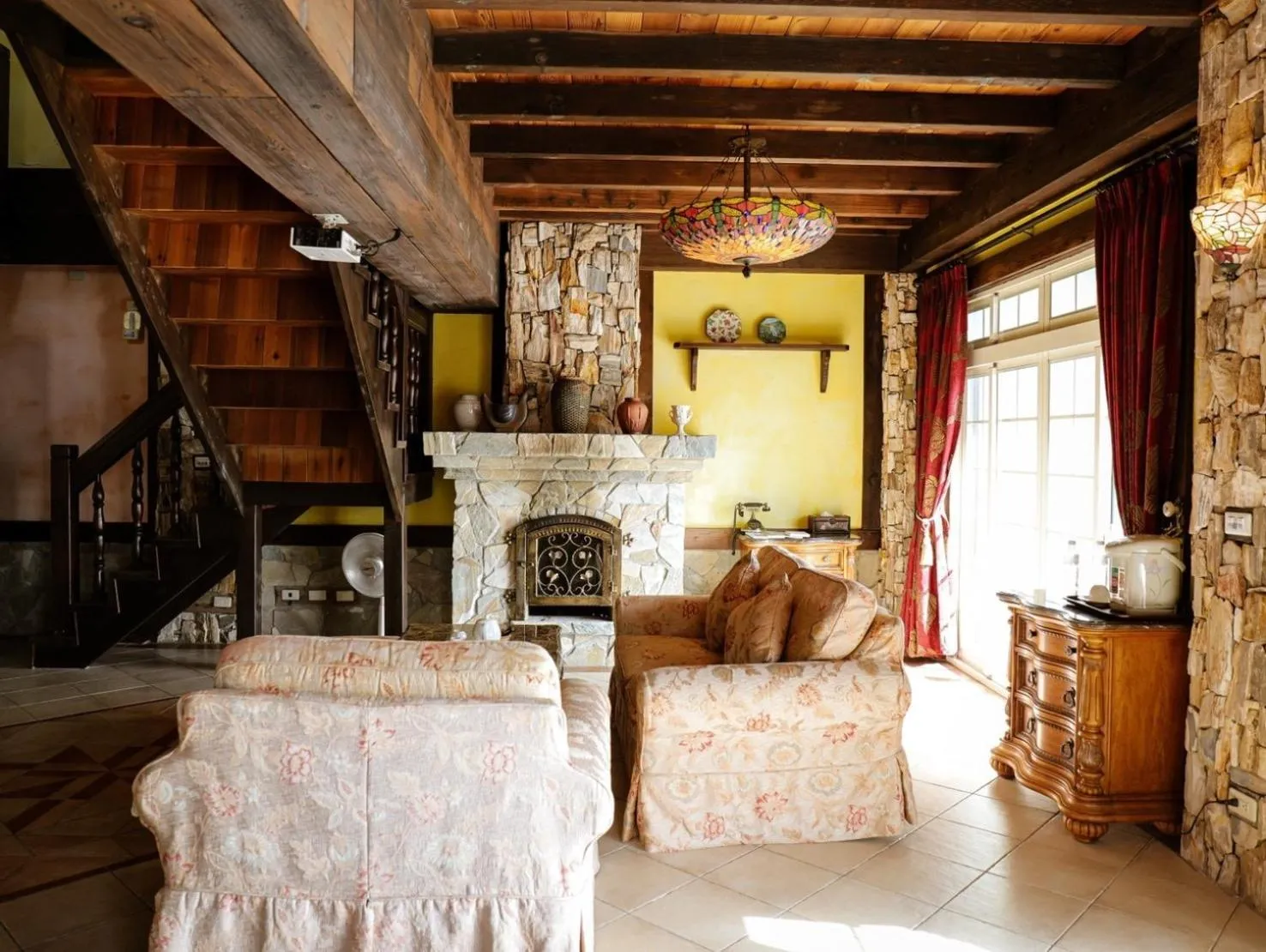 Living room in 日初雲來民宿