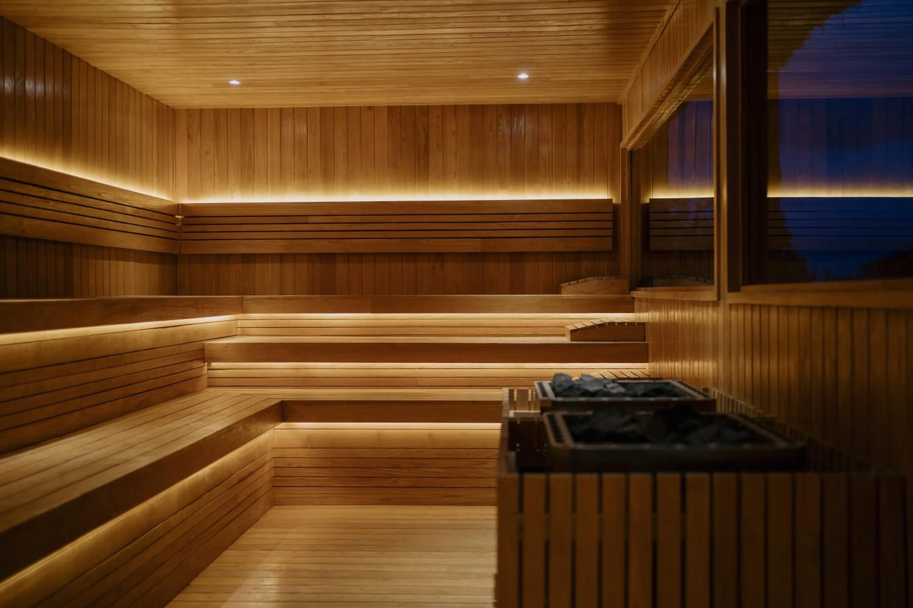 Sauna in Ocean View Villas by Grün