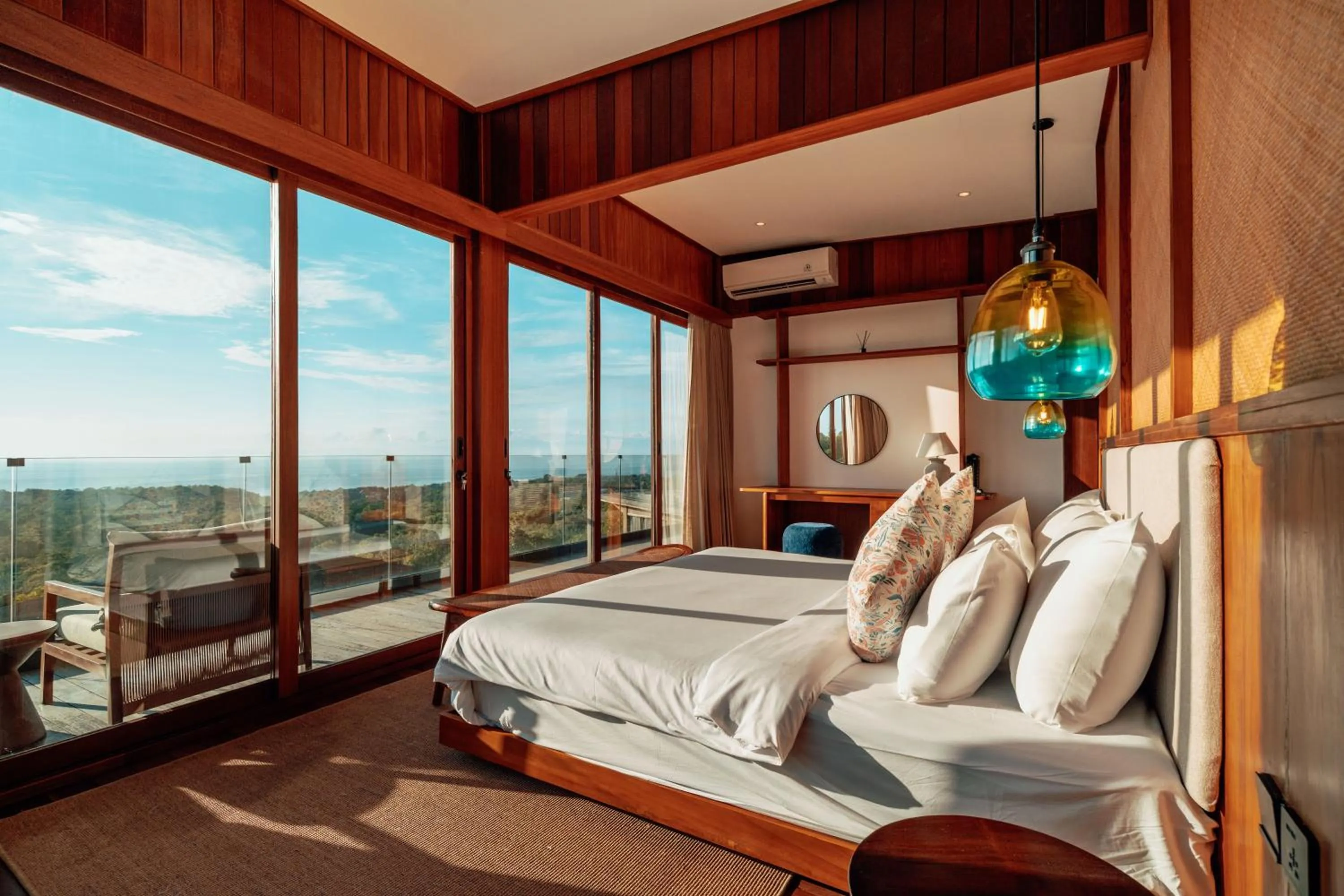 Bed in Ocean View Villas by Grün