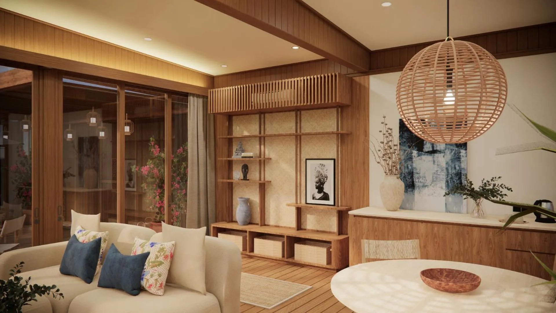 Living room in Ocean View Villas by Grün