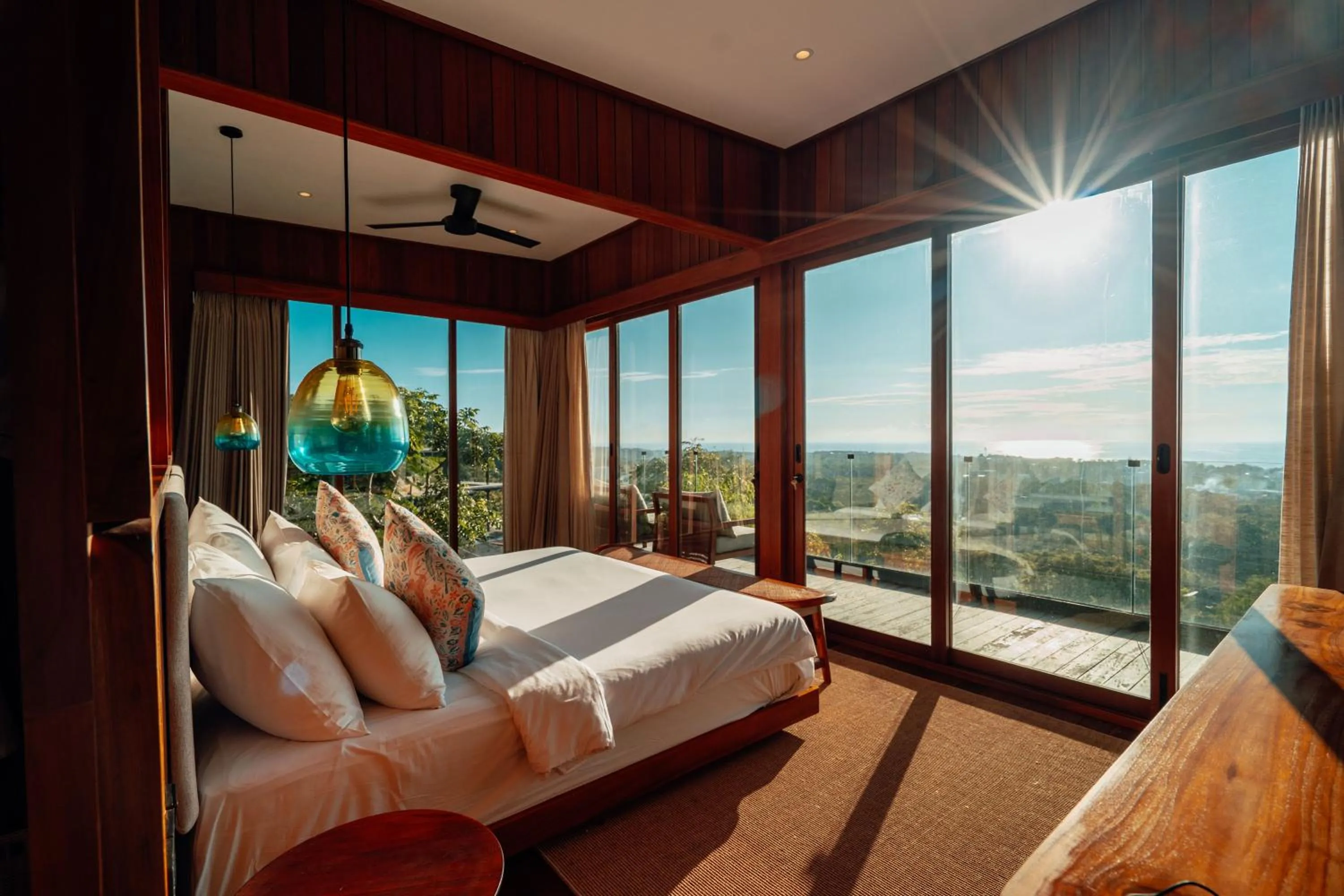 Bed in Ocean View Villas by Grün