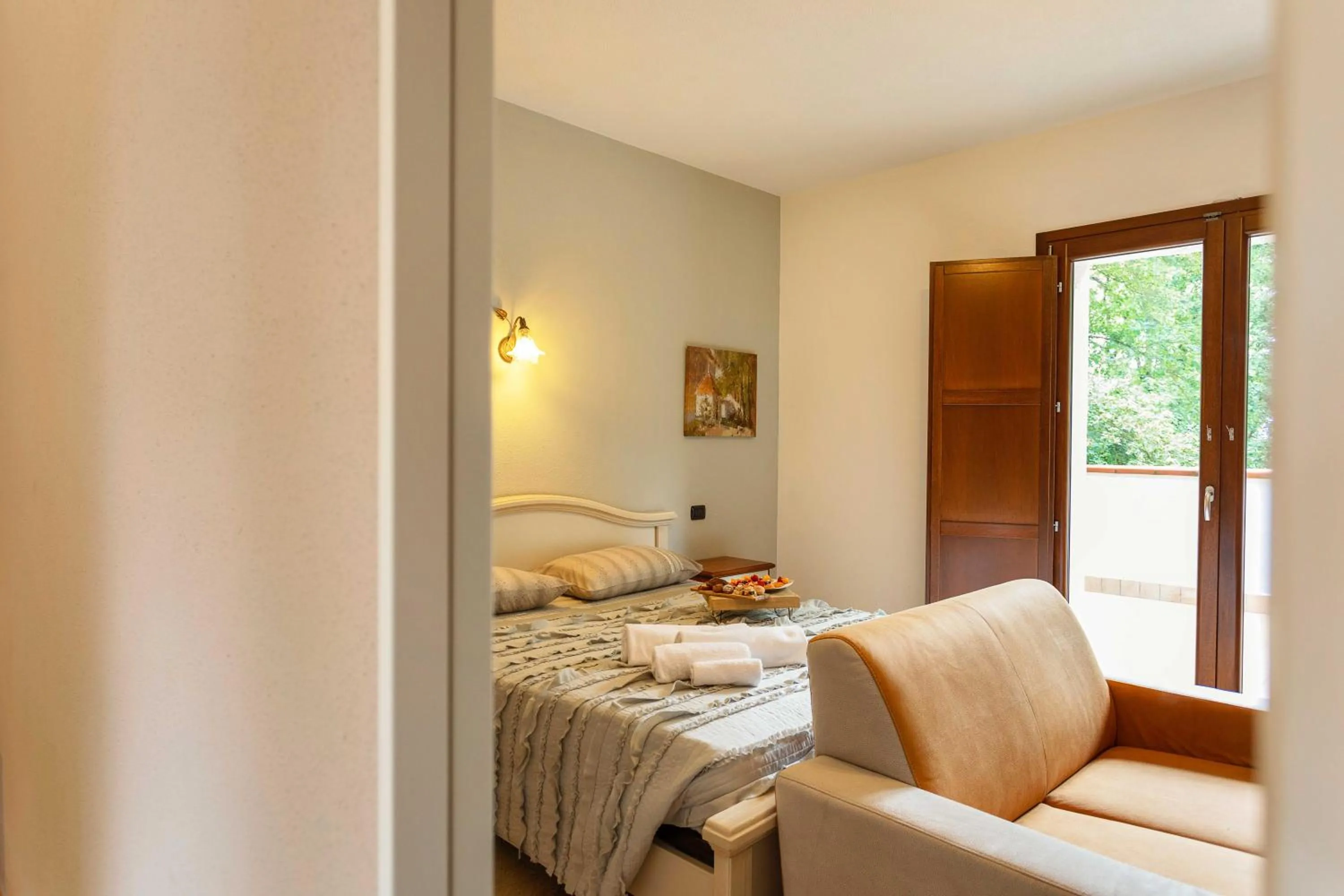 Bed in Agriturismo La Sfruscià Resort