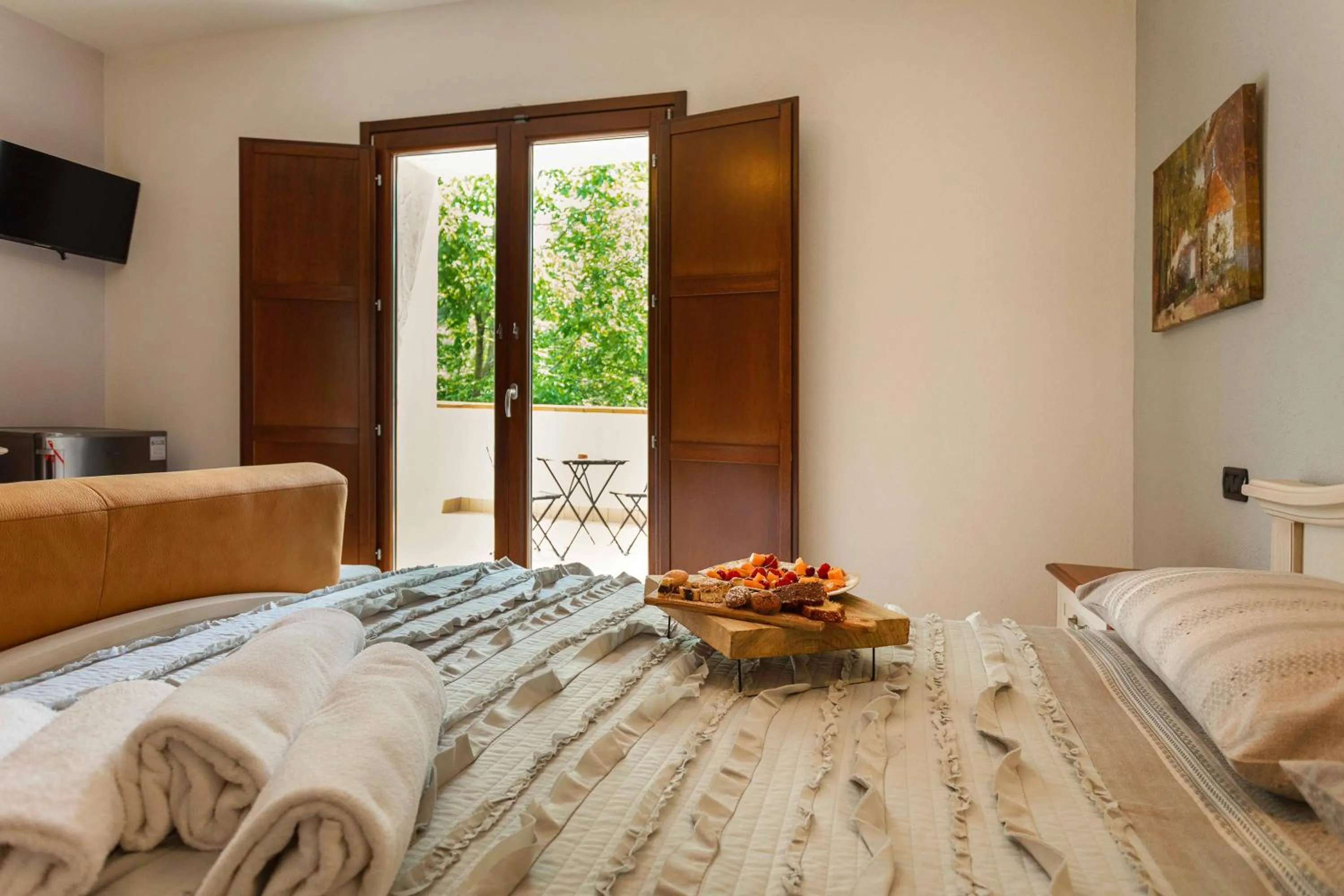 Bed in Agriturismo La Sfruscià Resort