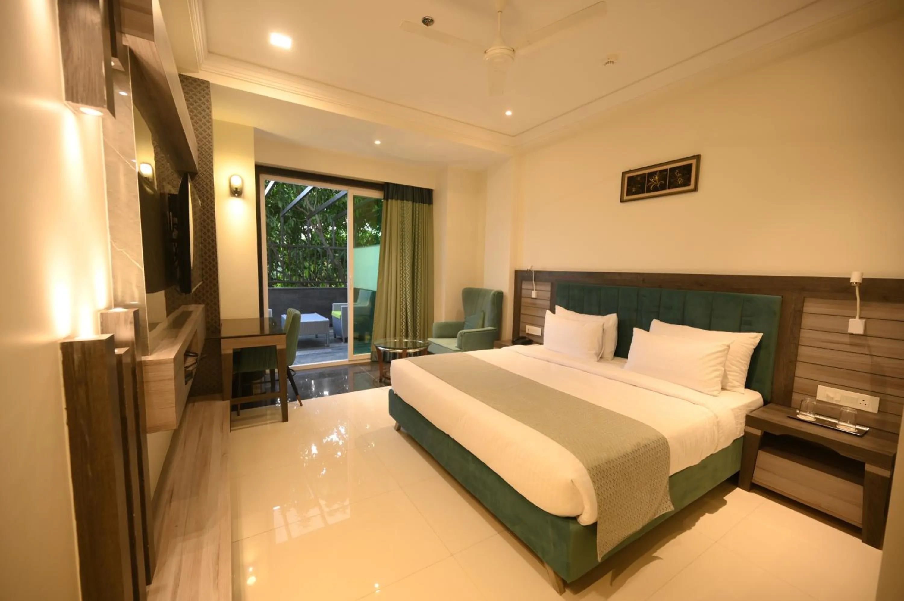 Bed in The Mudra Hotel