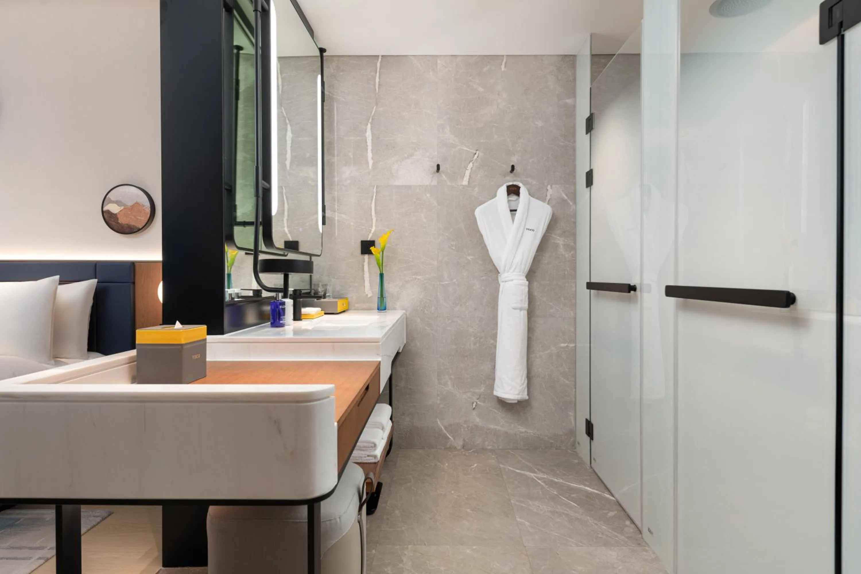 Bathroom in voco Jincheng Danhe by IHG