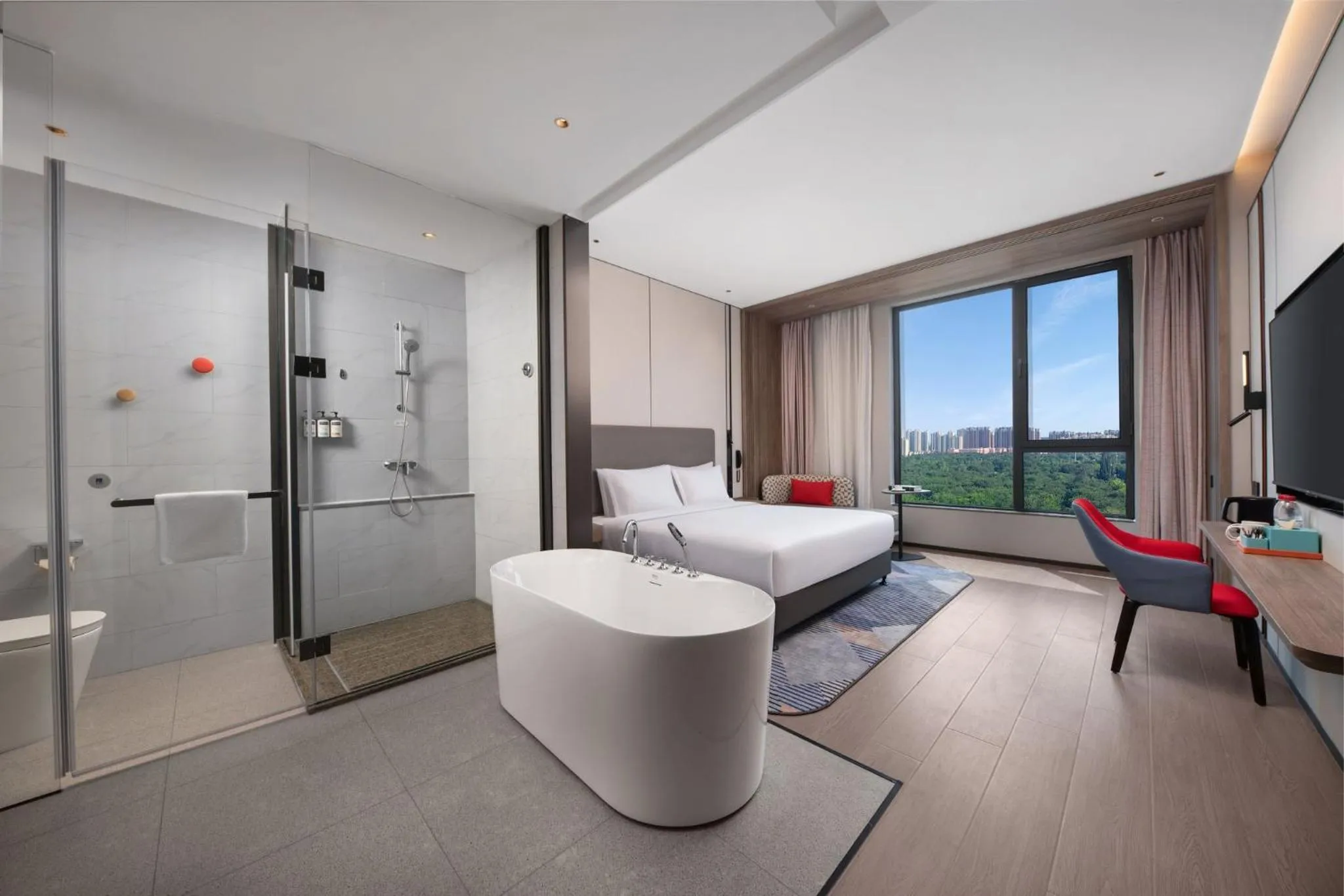 Photo of the whole room, Bed in Holiday Inn Express Beijing Mentougou by IHG