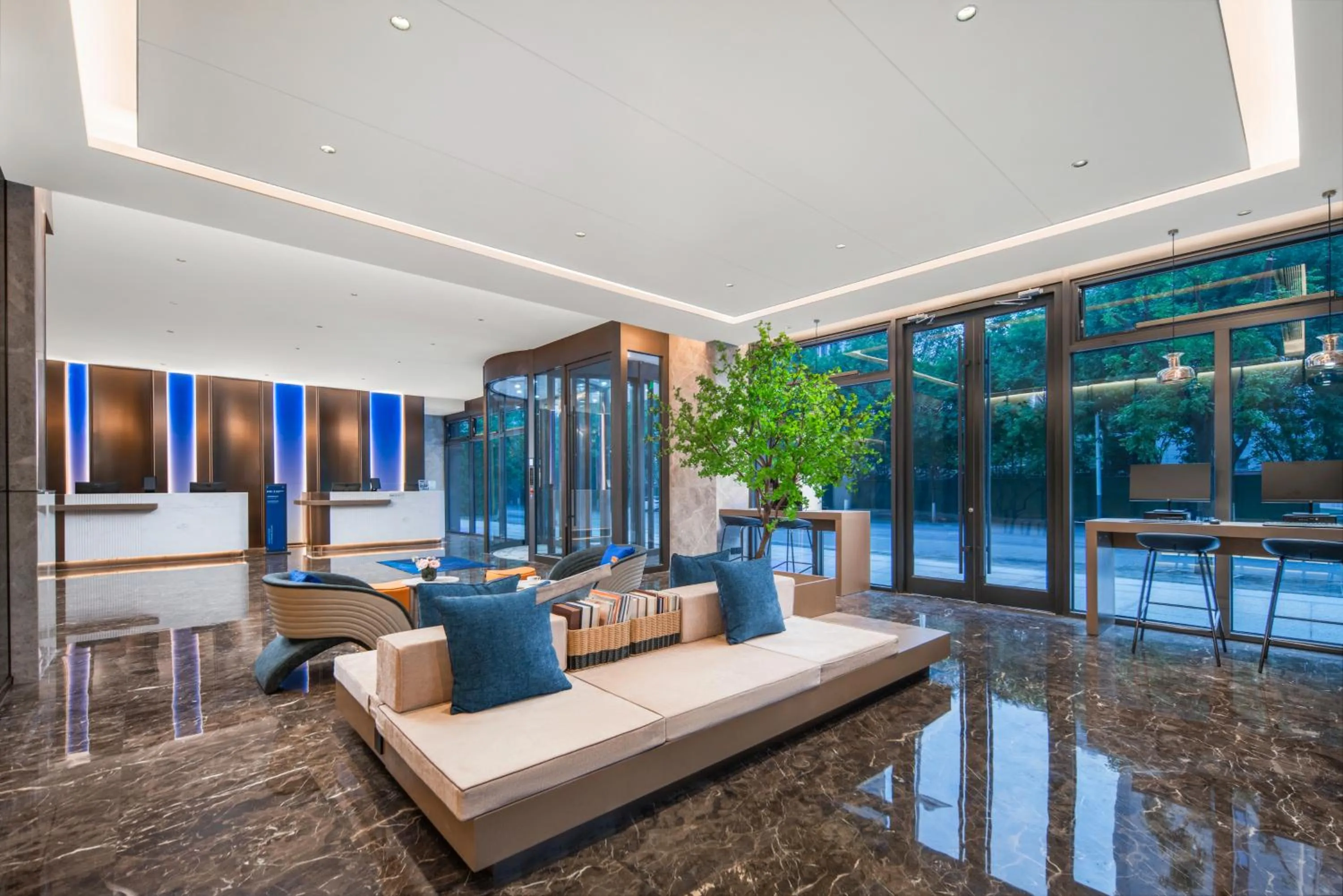 Lobby or reception in Holiday Inn Express Beijing Mentougou by IHG