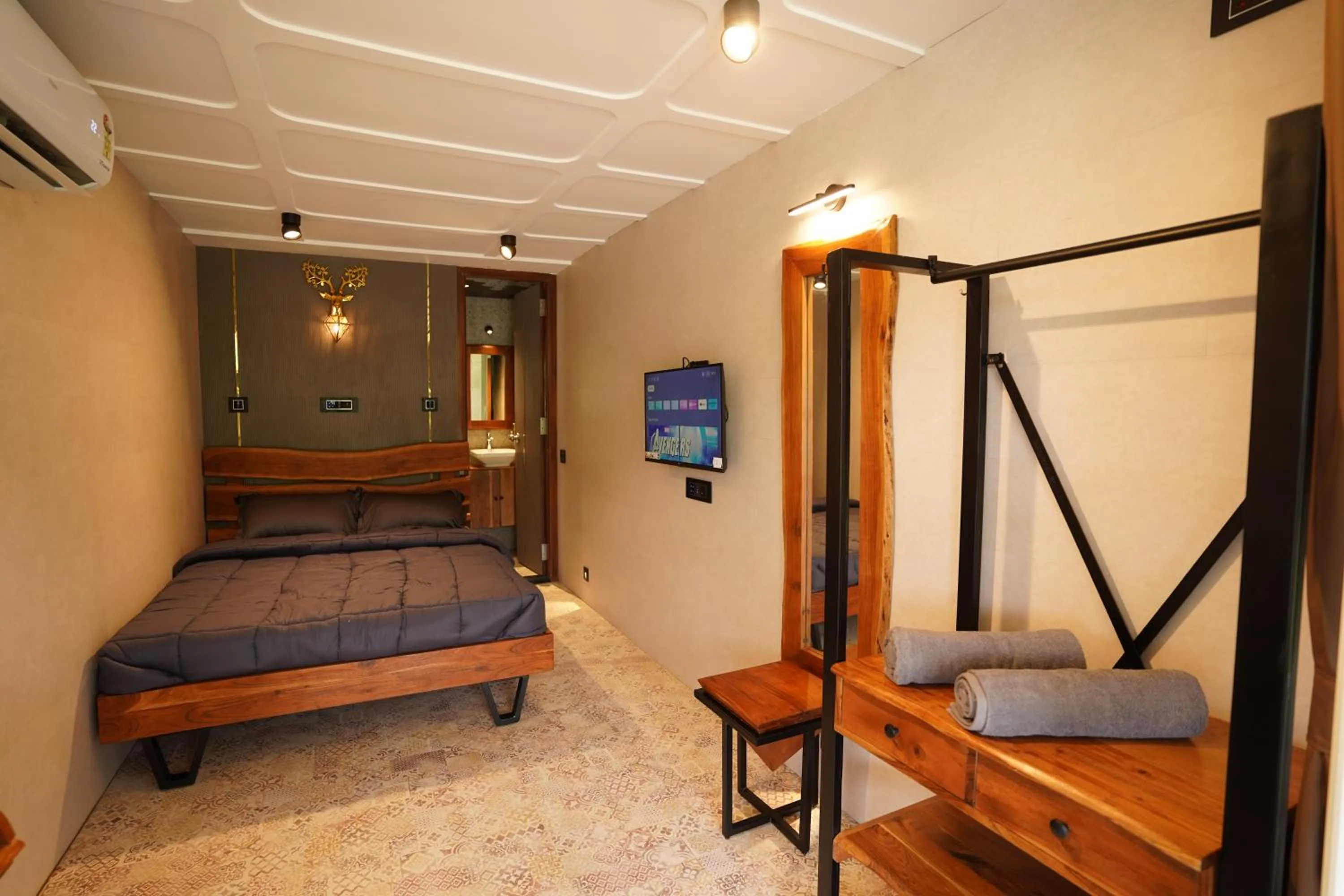 Bedroom, Bed in The Boat Club,Karjat