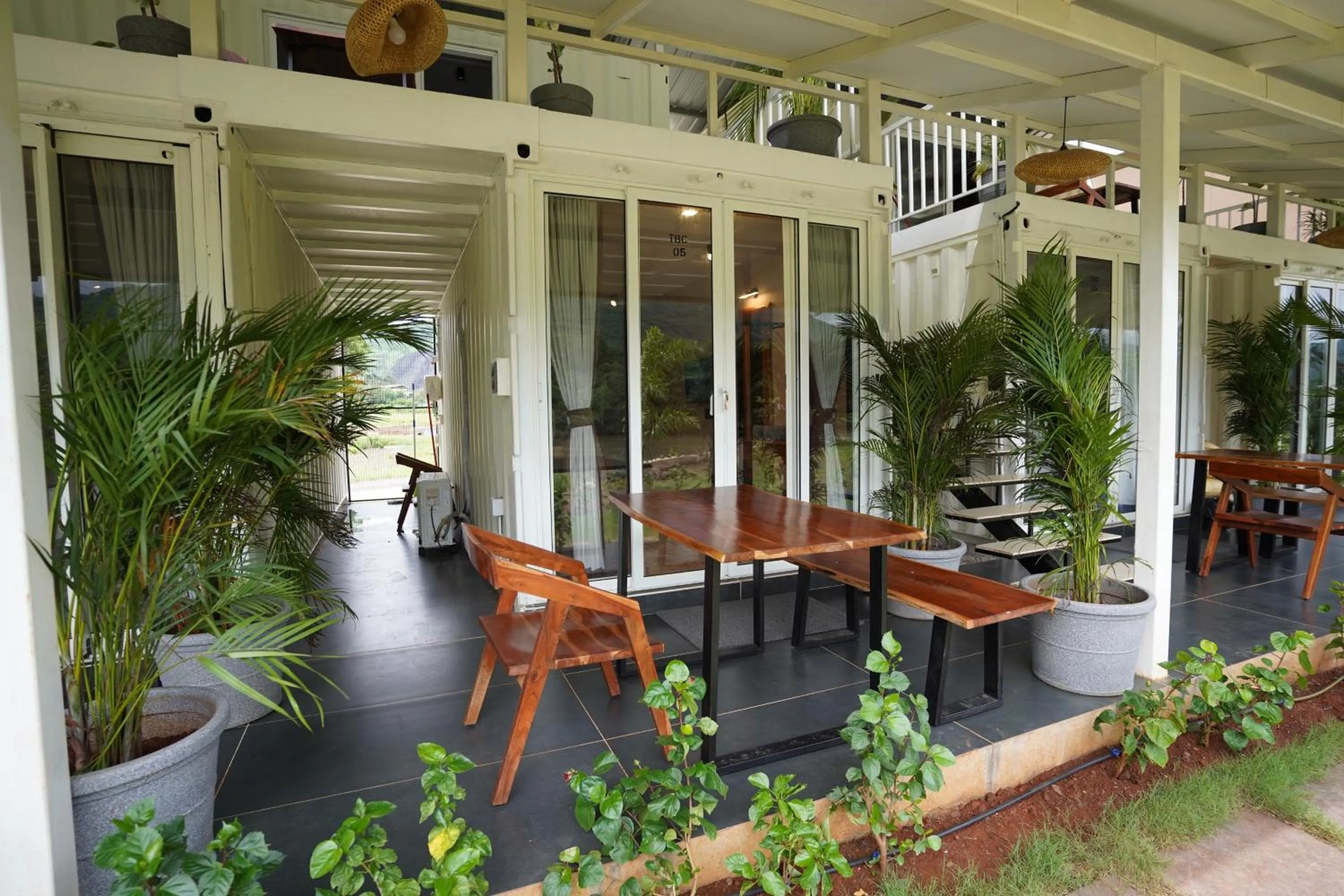 Seating area in The Boat Club,Karjat